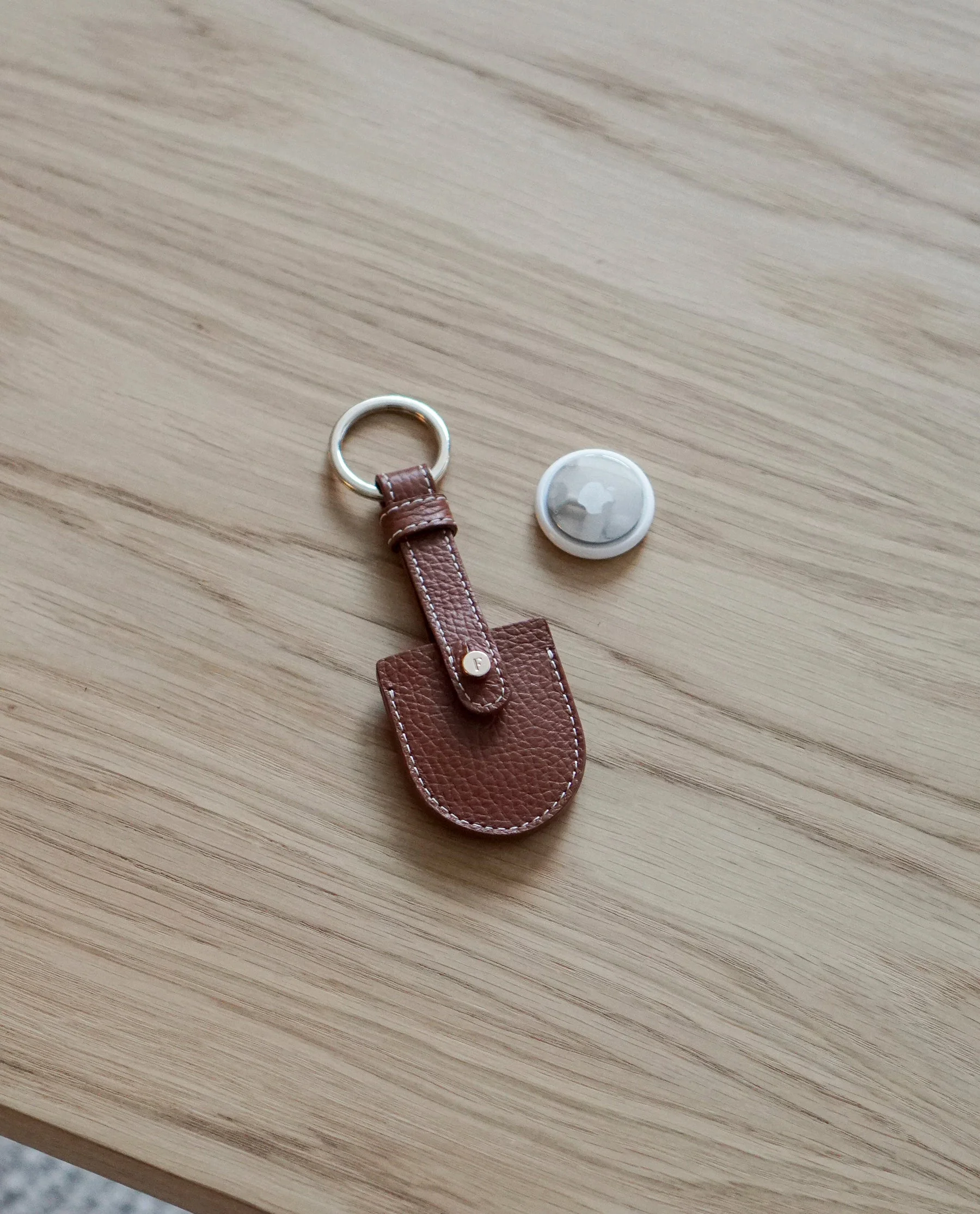 Airy Keyring Leather Cognac - Image 6
