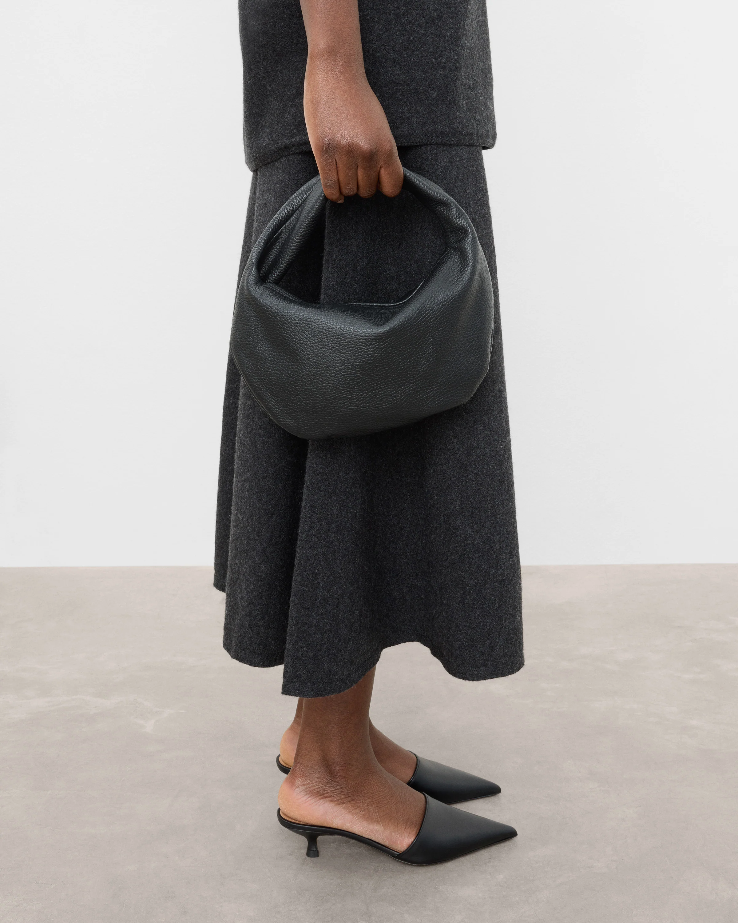 Alva Mini Handbag Leather Black - Image 3