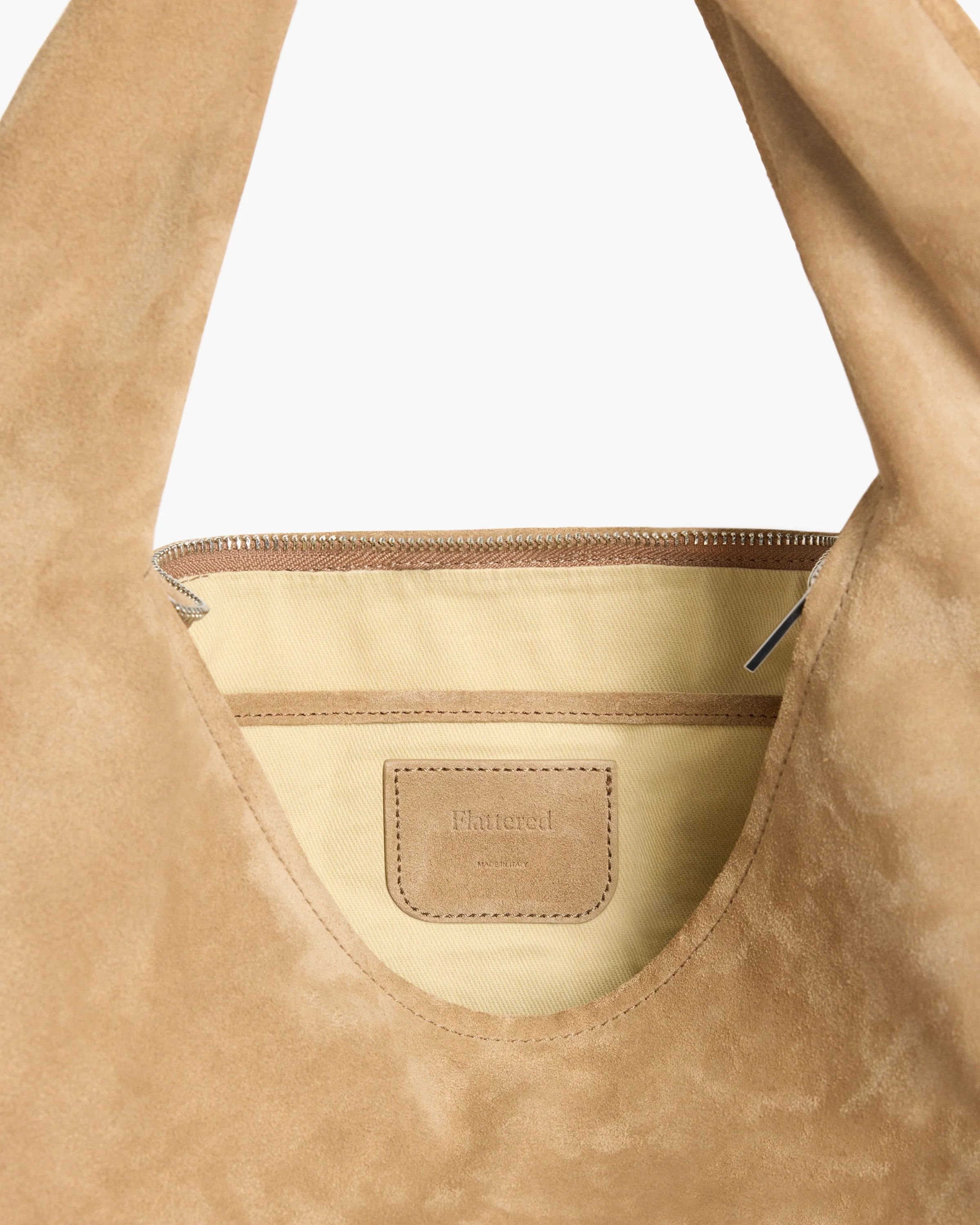Alva Shoulder Bag Suede Sand - Image 5