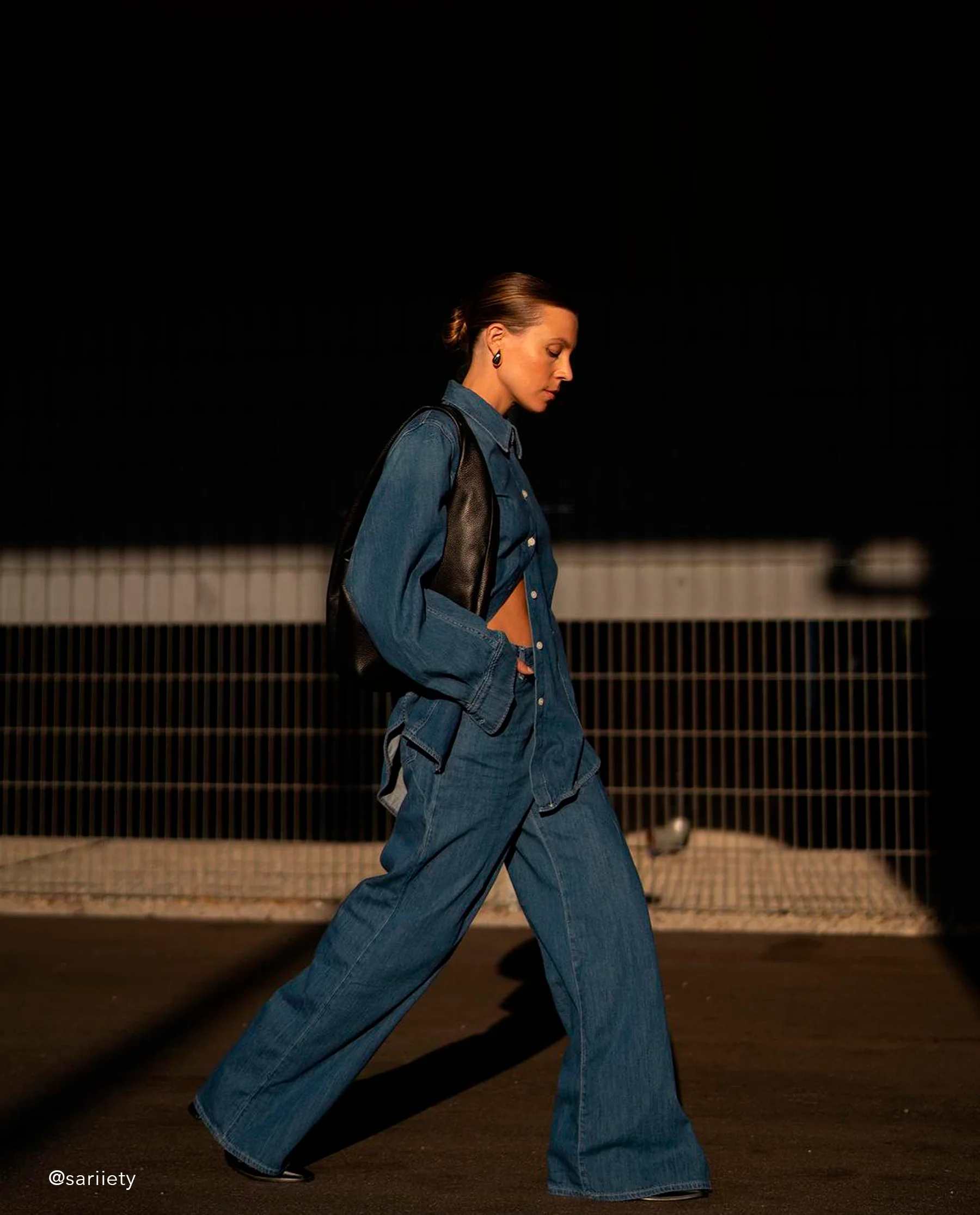 Alva Shoulder Bag Leather Black - Image 6