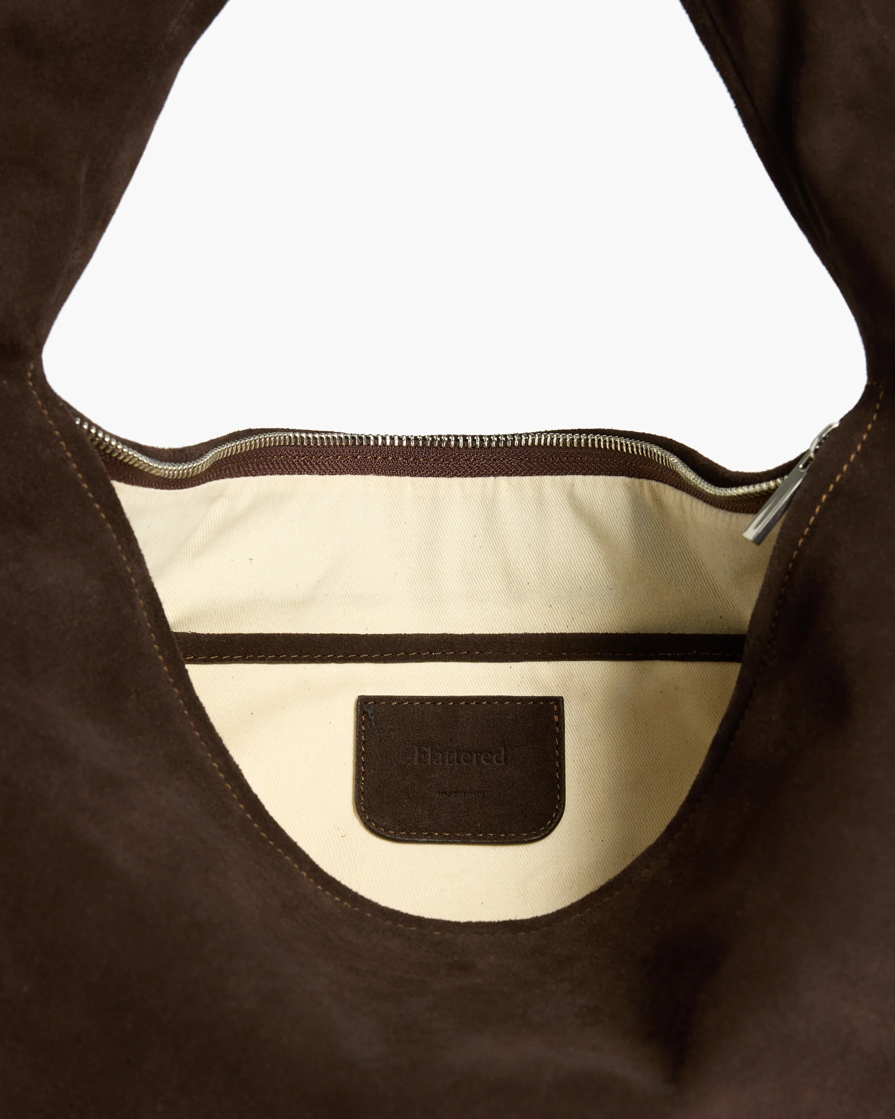 Alva Shoulder Bag Suede Chocolate - Image 6