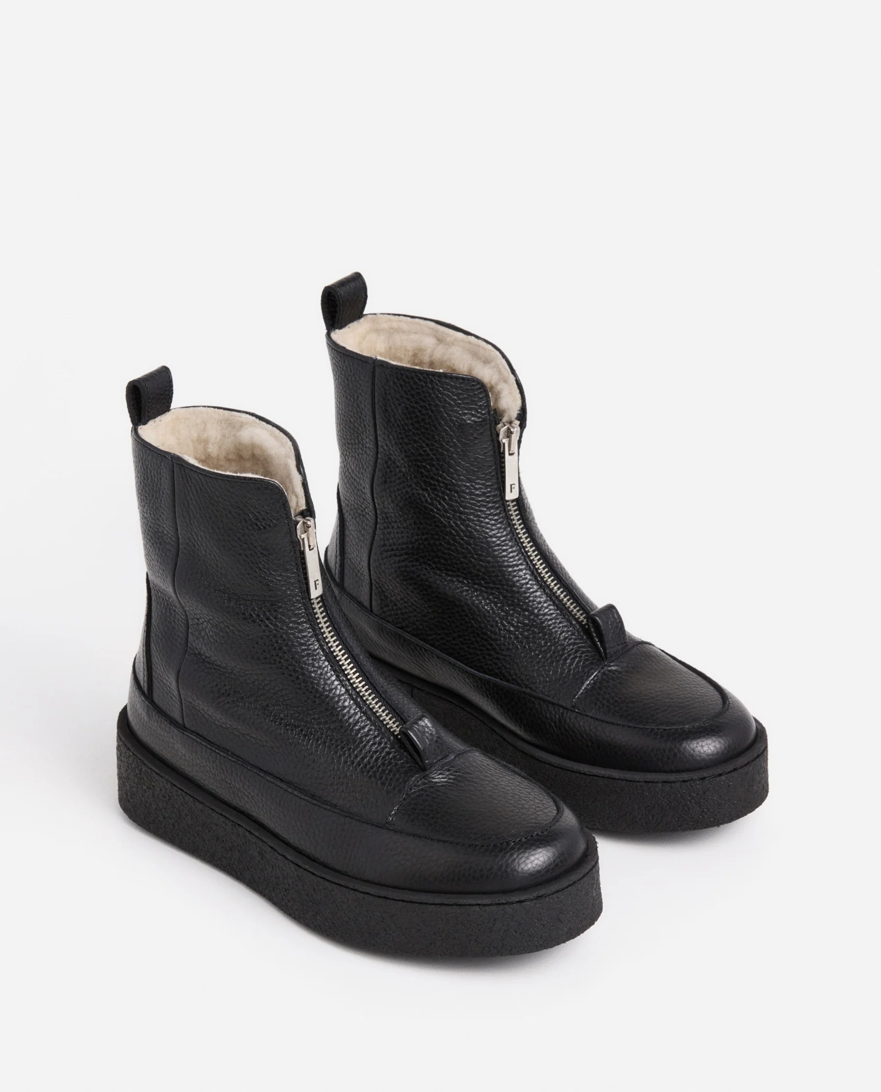 Amelia Grained Leather Black - Image 3