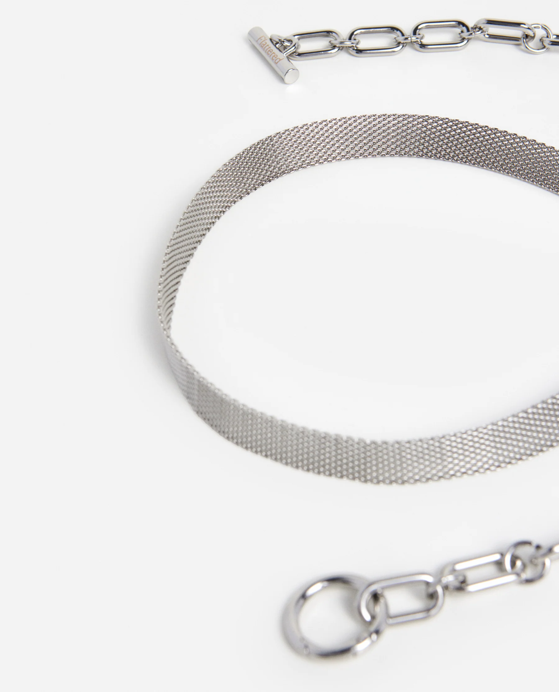 Antonia Belt Metal Pearl Grey - Image 3