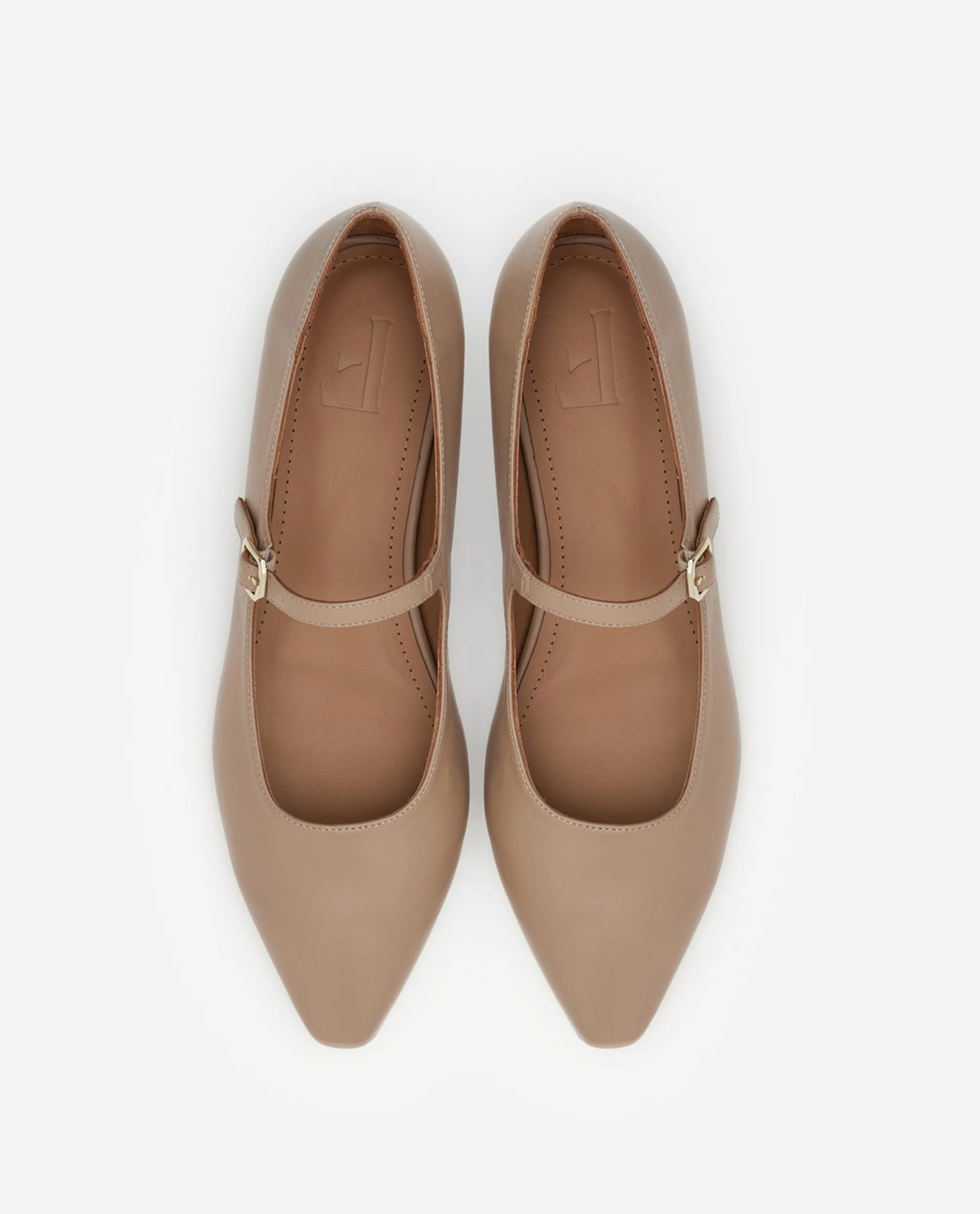 Camila Leather Beige - Image 3