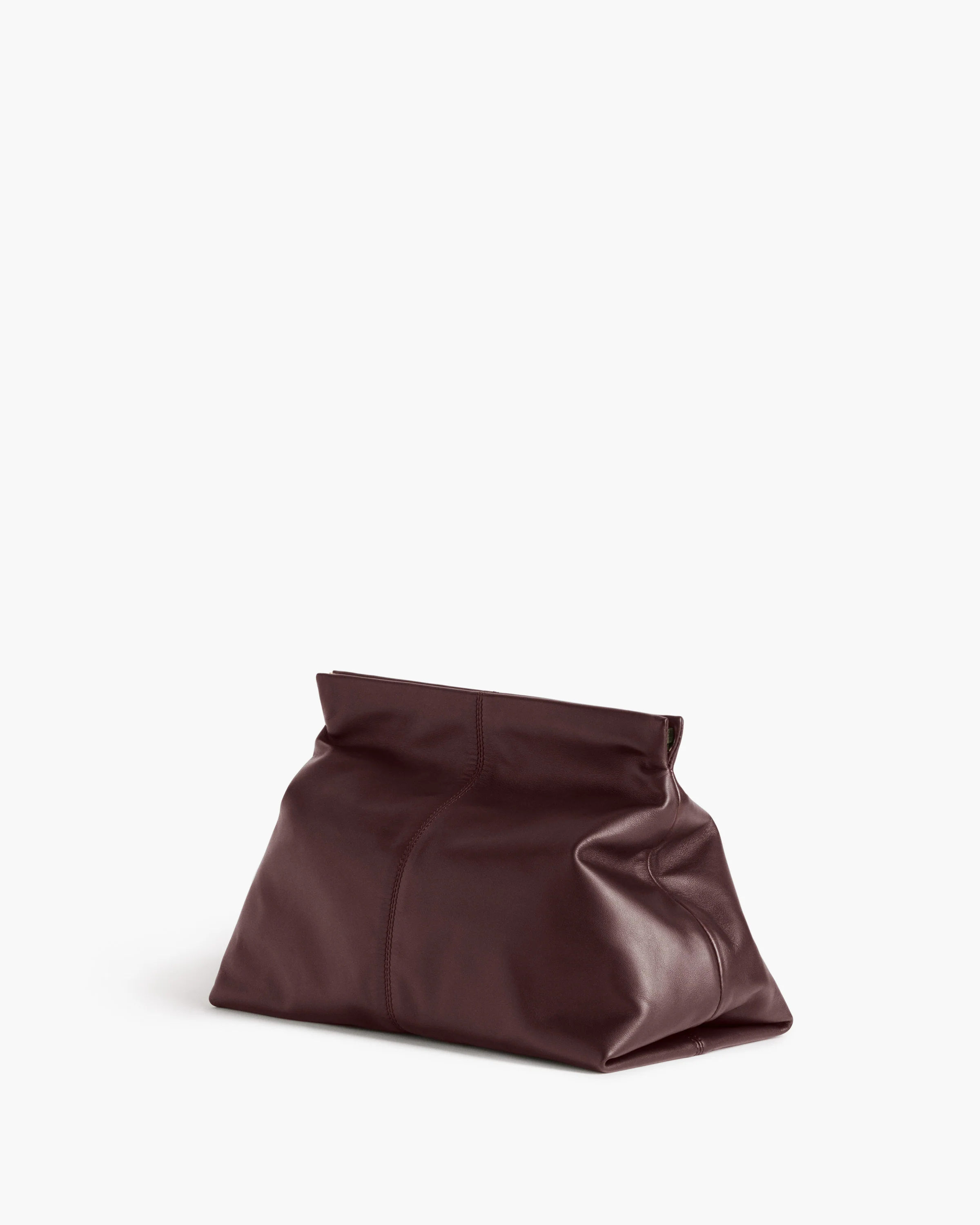 Clay Clutch Leather Burgundy - Image 3