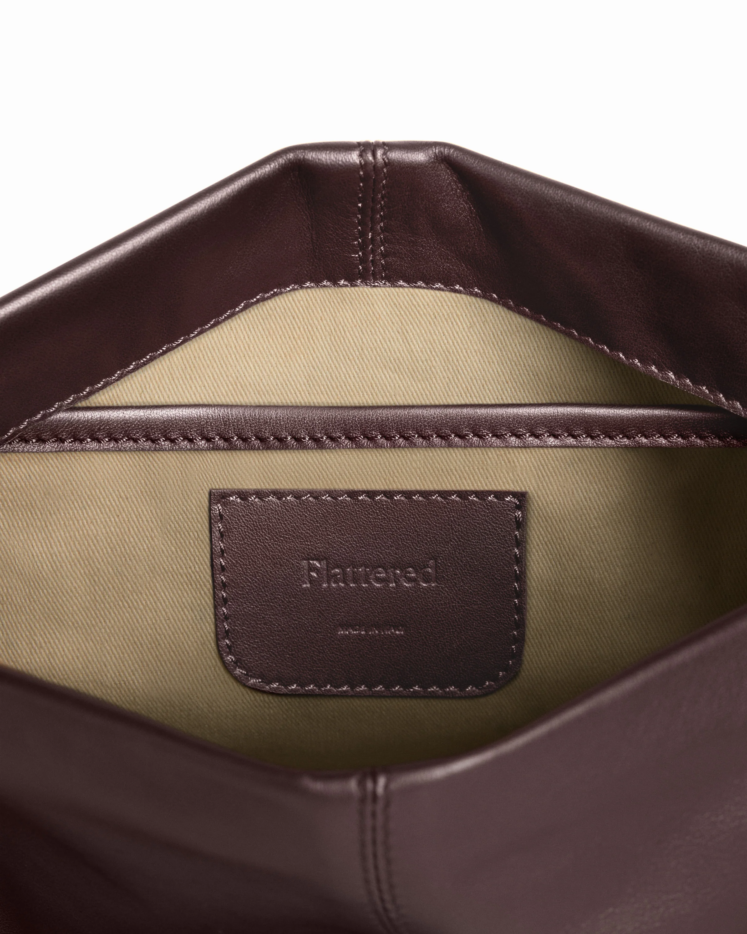 Clay Clutch Leather Burgundy - Image 5