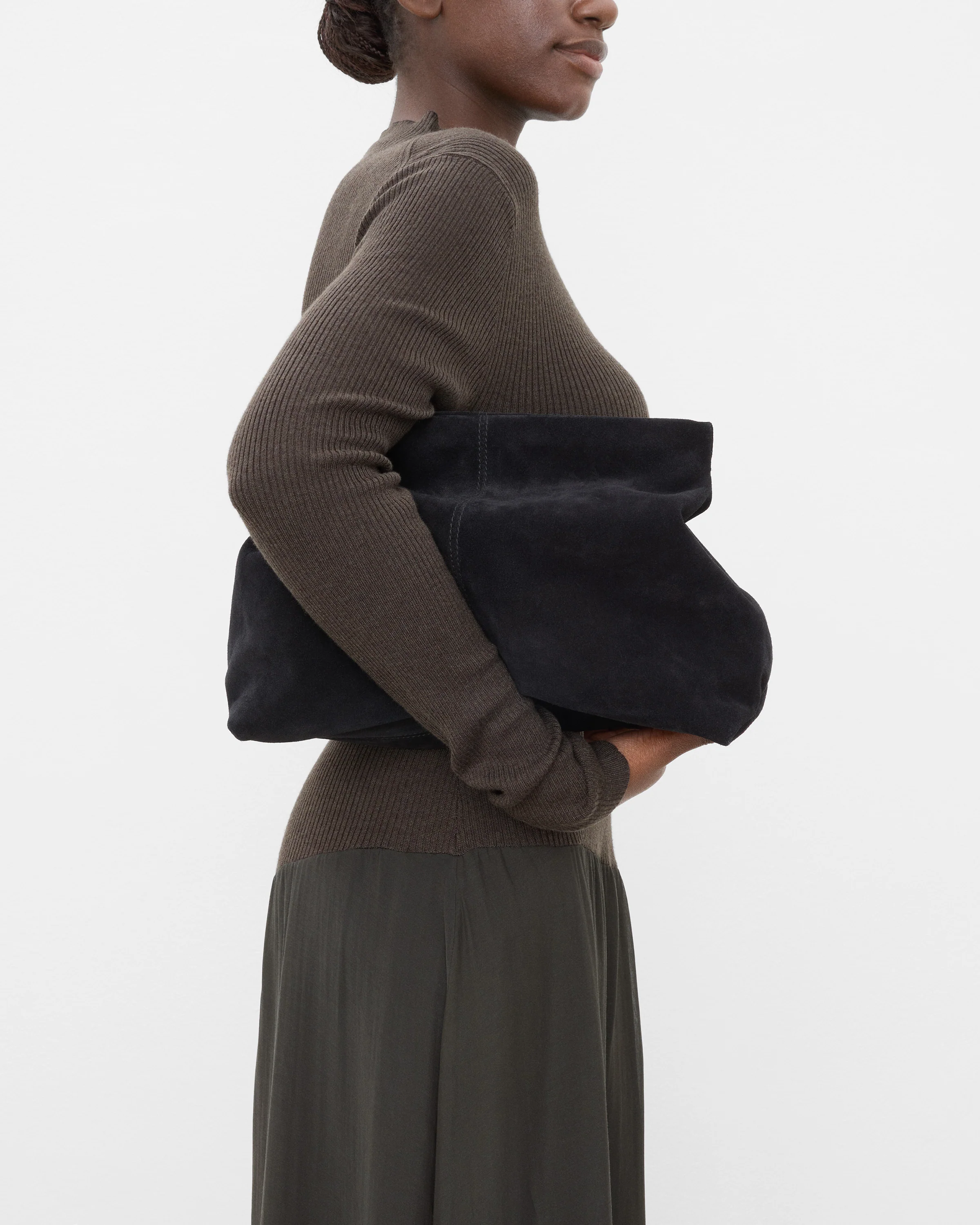 Clay Clutch Suede Black - Image 3