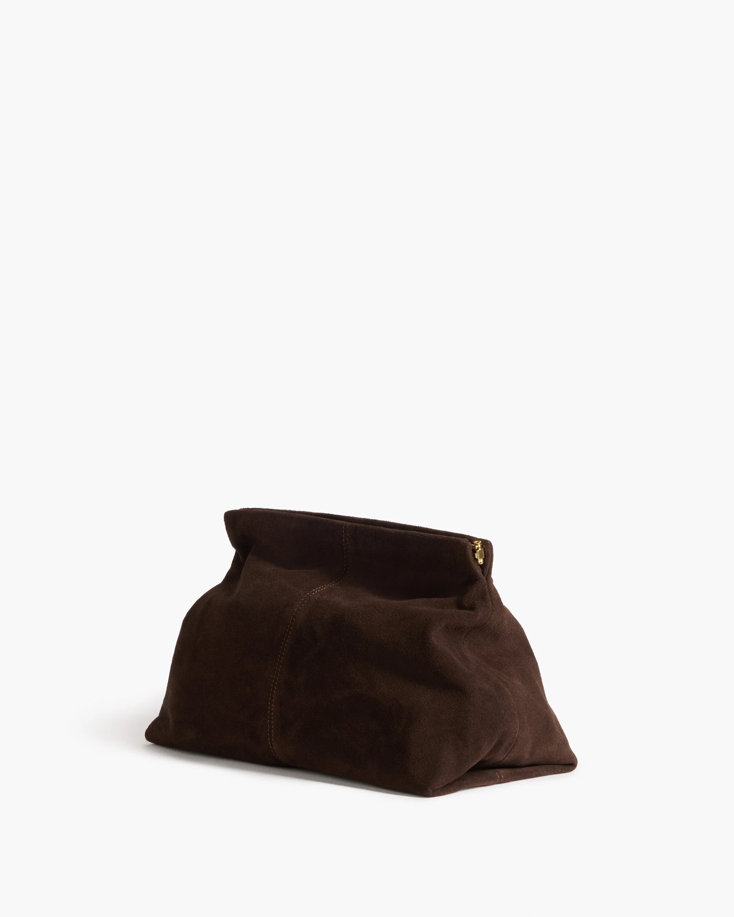 Clay Clutch Suede Chocolate - Image 4