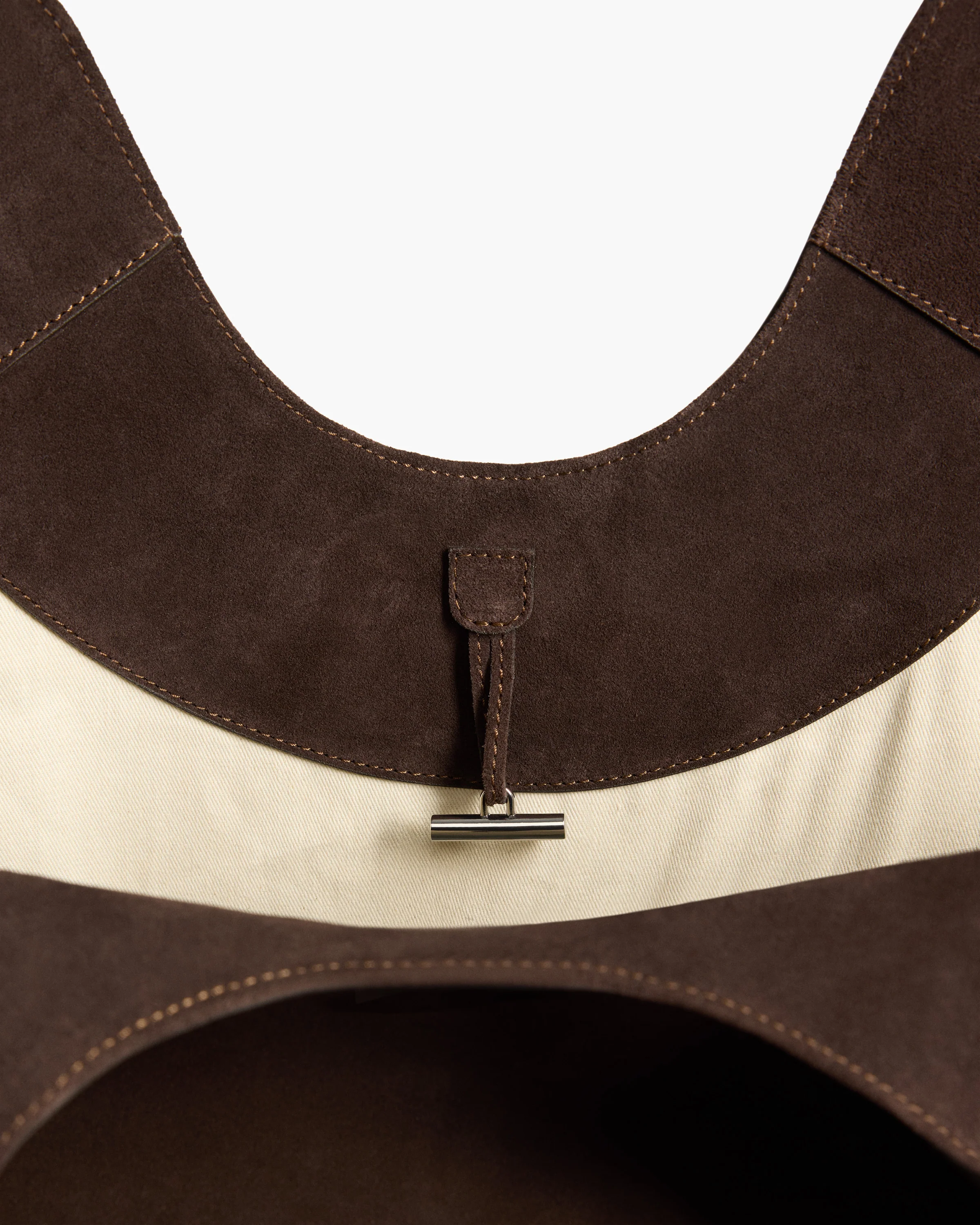 Dahlia Tote Bag Suede Chocolate - Image 4