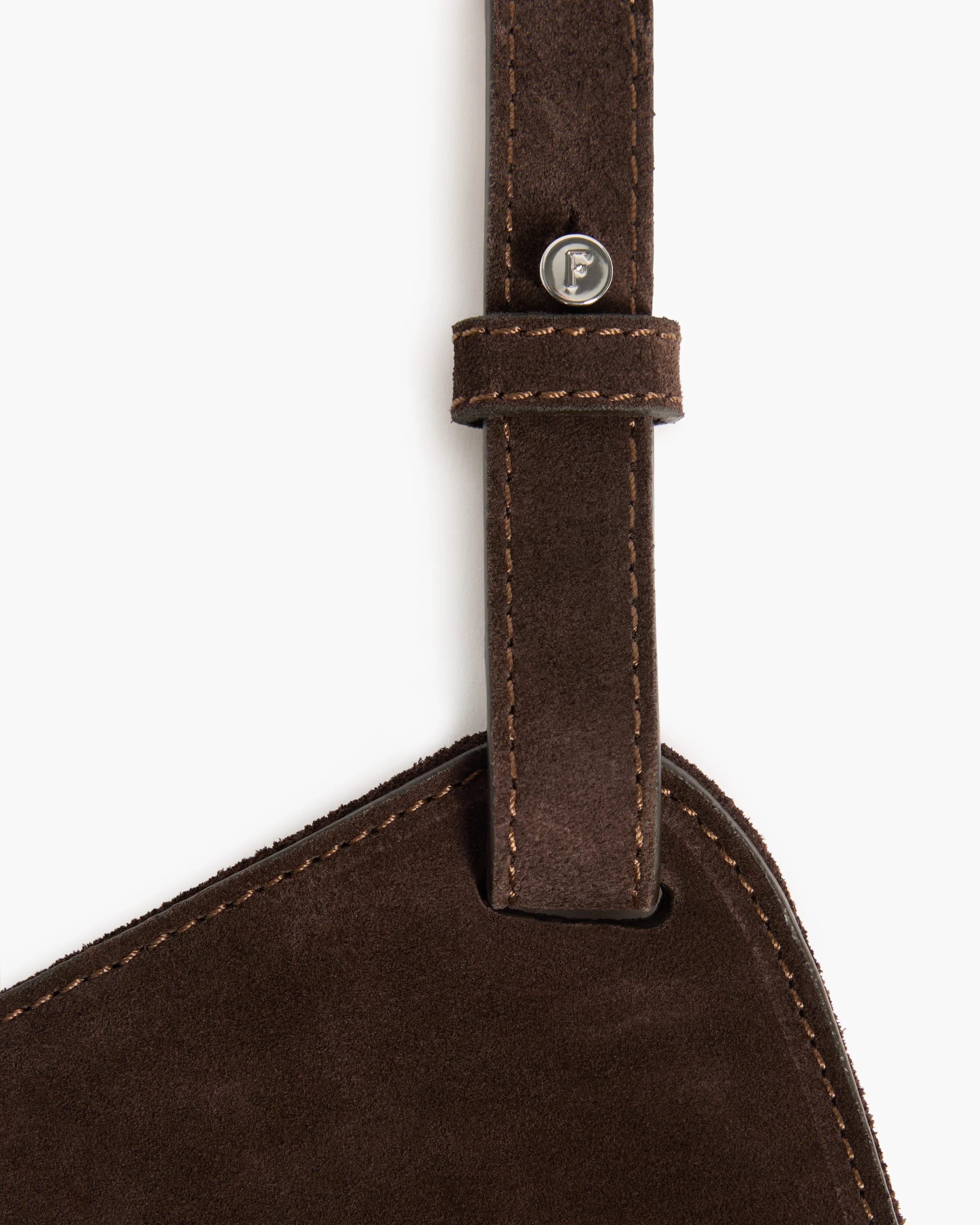 Dahlia Tote Bag Suede Chocolate - Image 6
