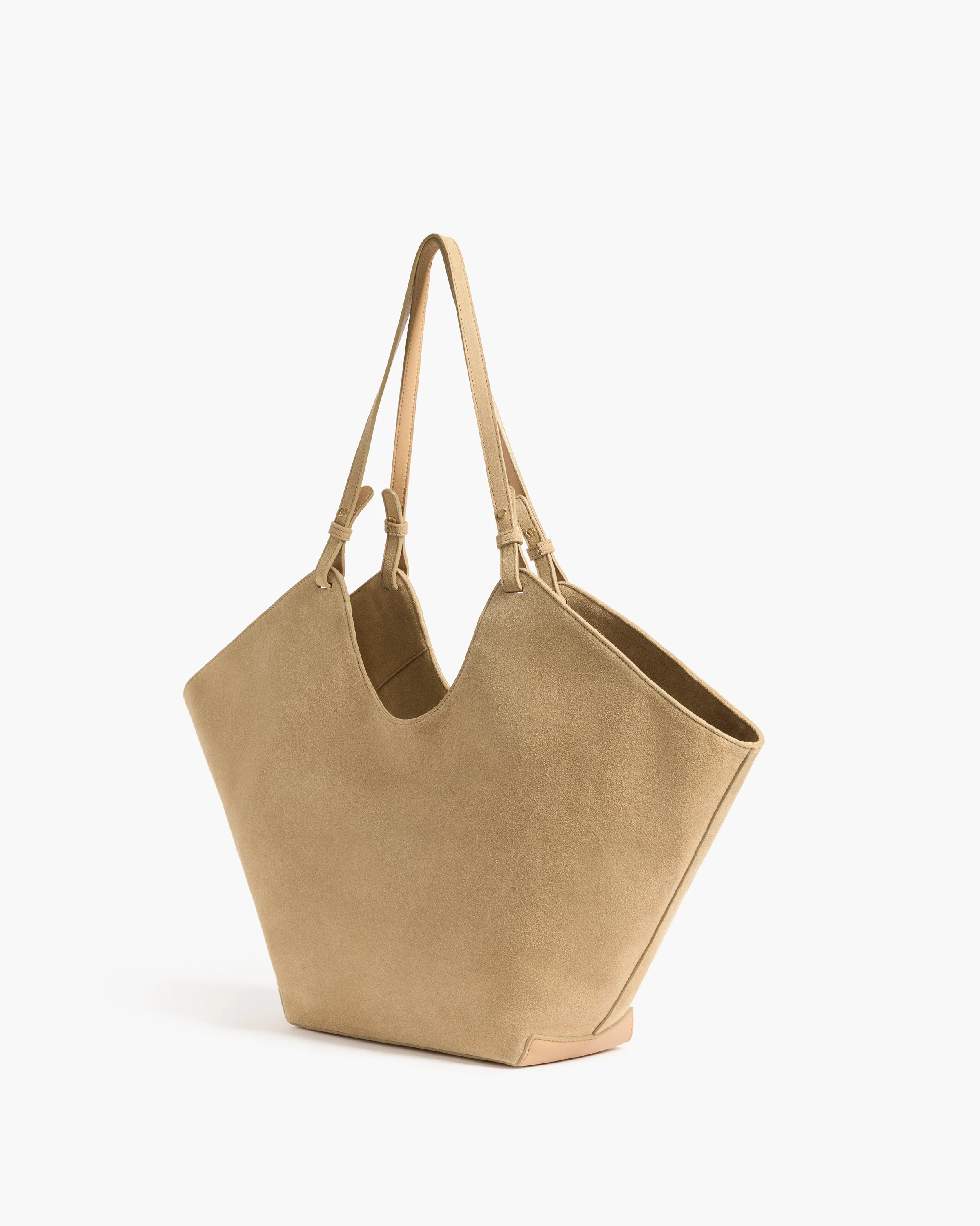 Dahlia Tote Bag Suede Sand - Image 4