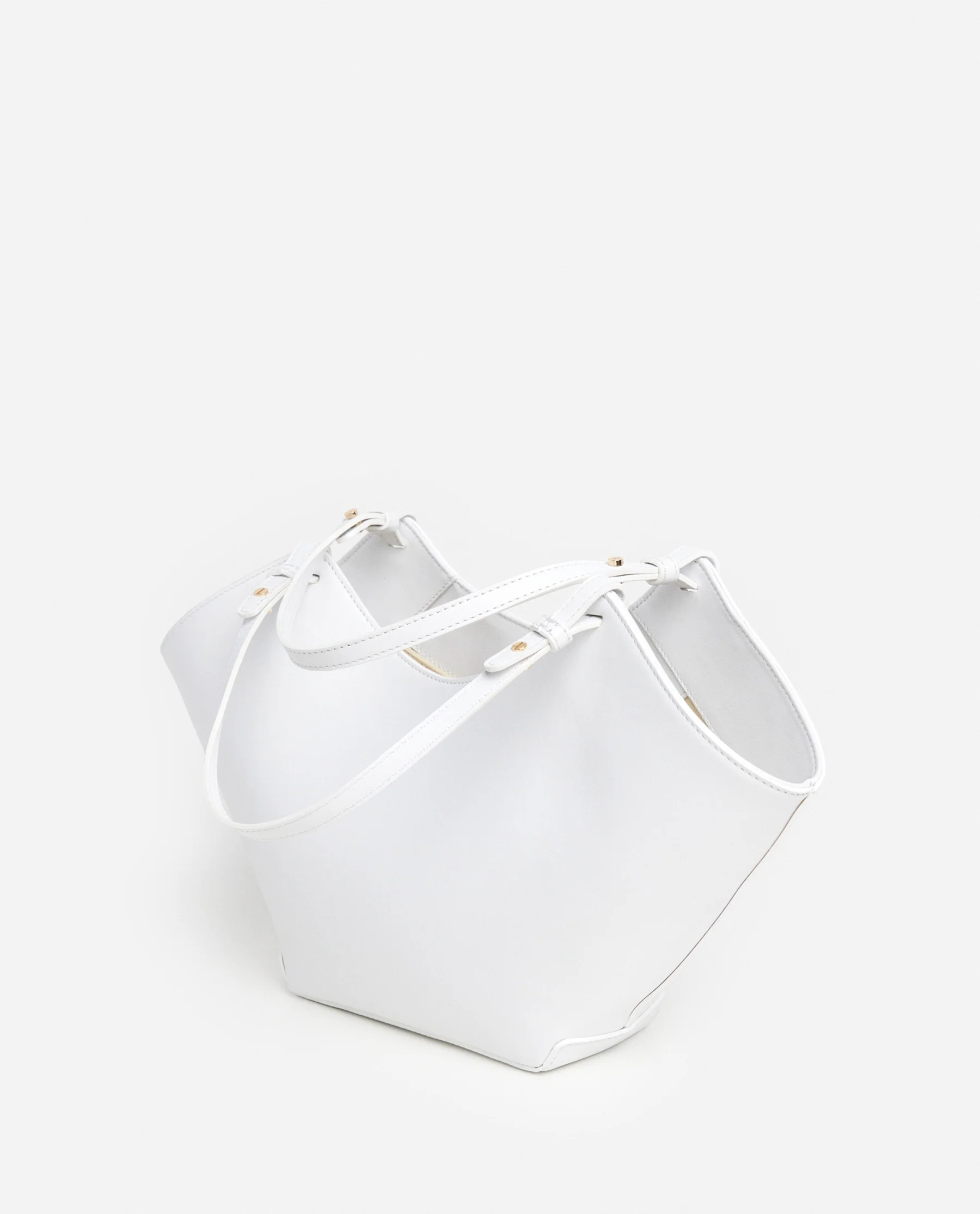 Dilba Mini Tote Bag Leather White - Image 3