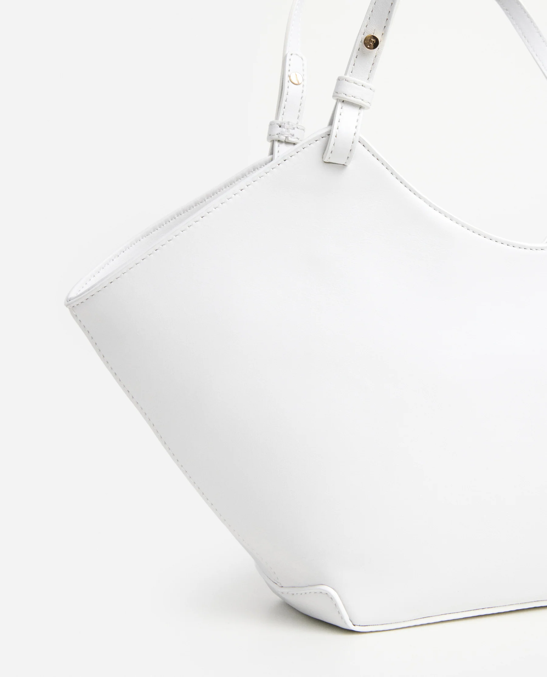 Dilba Mini Tote Bag Leather White - Image 5