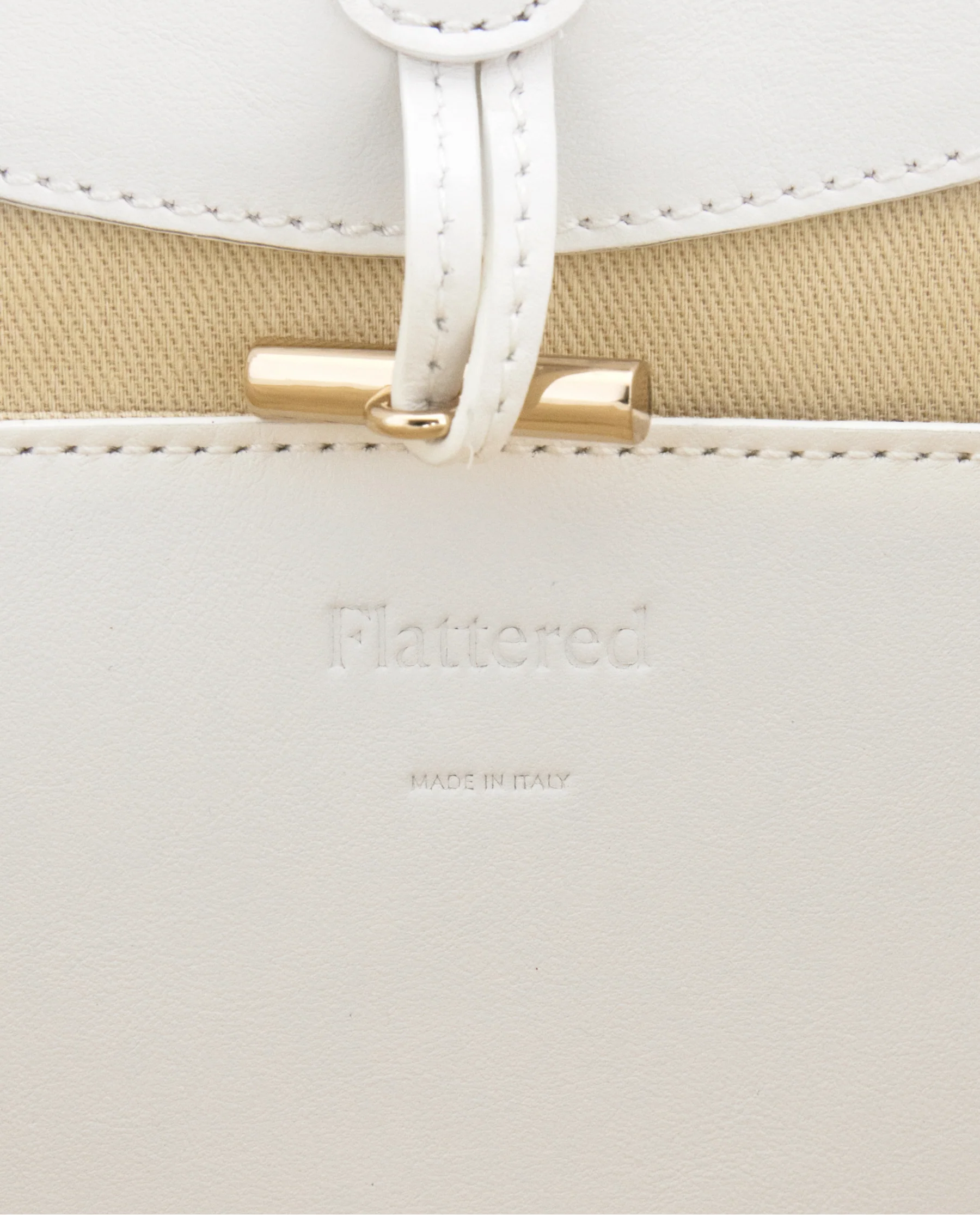 Dilba Mini Tote Bag Leather White - Image 7