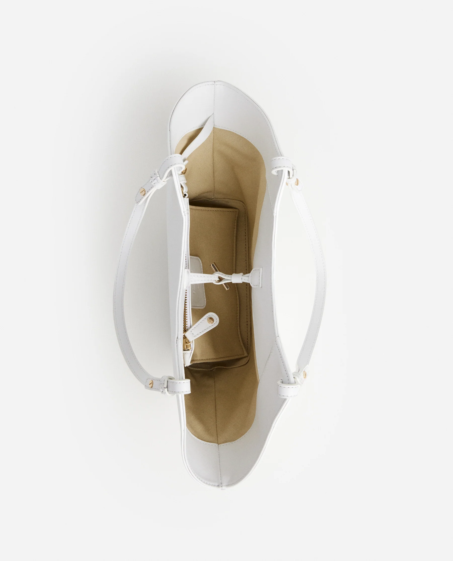 Dilba Mini Tote Bag Leather White - Image 9