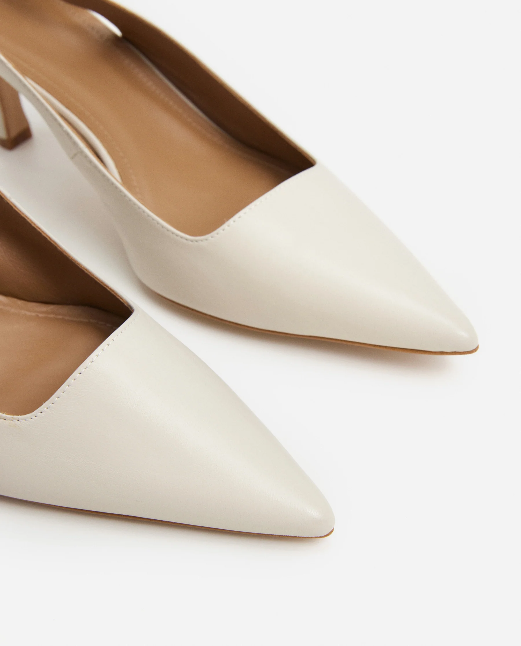 Franchesca Bow Leather Creme - Image 5