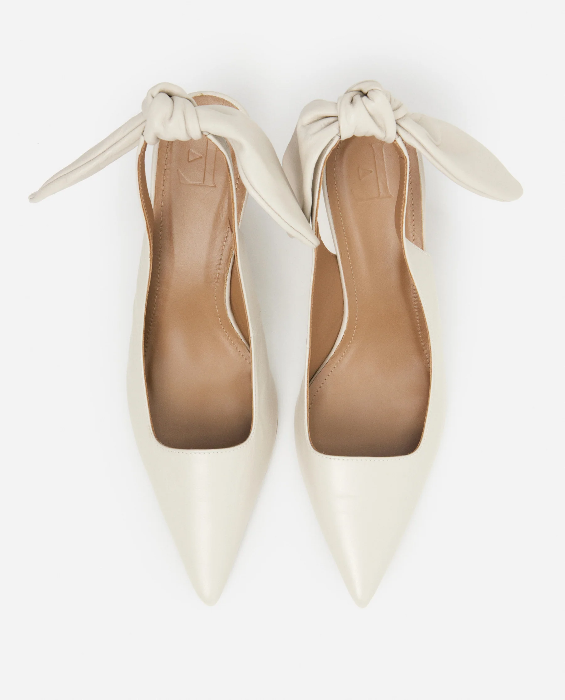 Franchesca Bow Leather Creme - Image 6