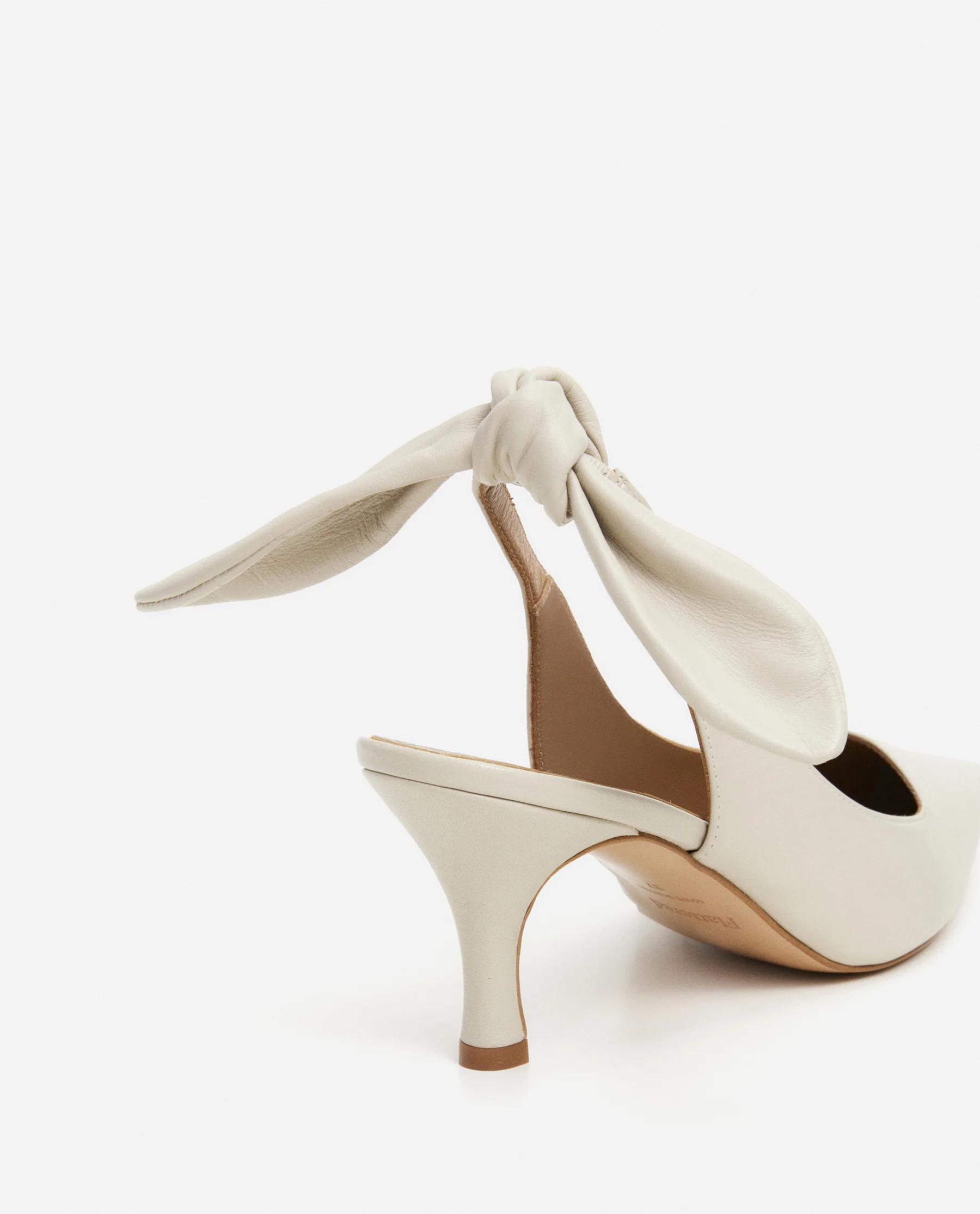 Franchesca Bow Leather Creme - Image 8