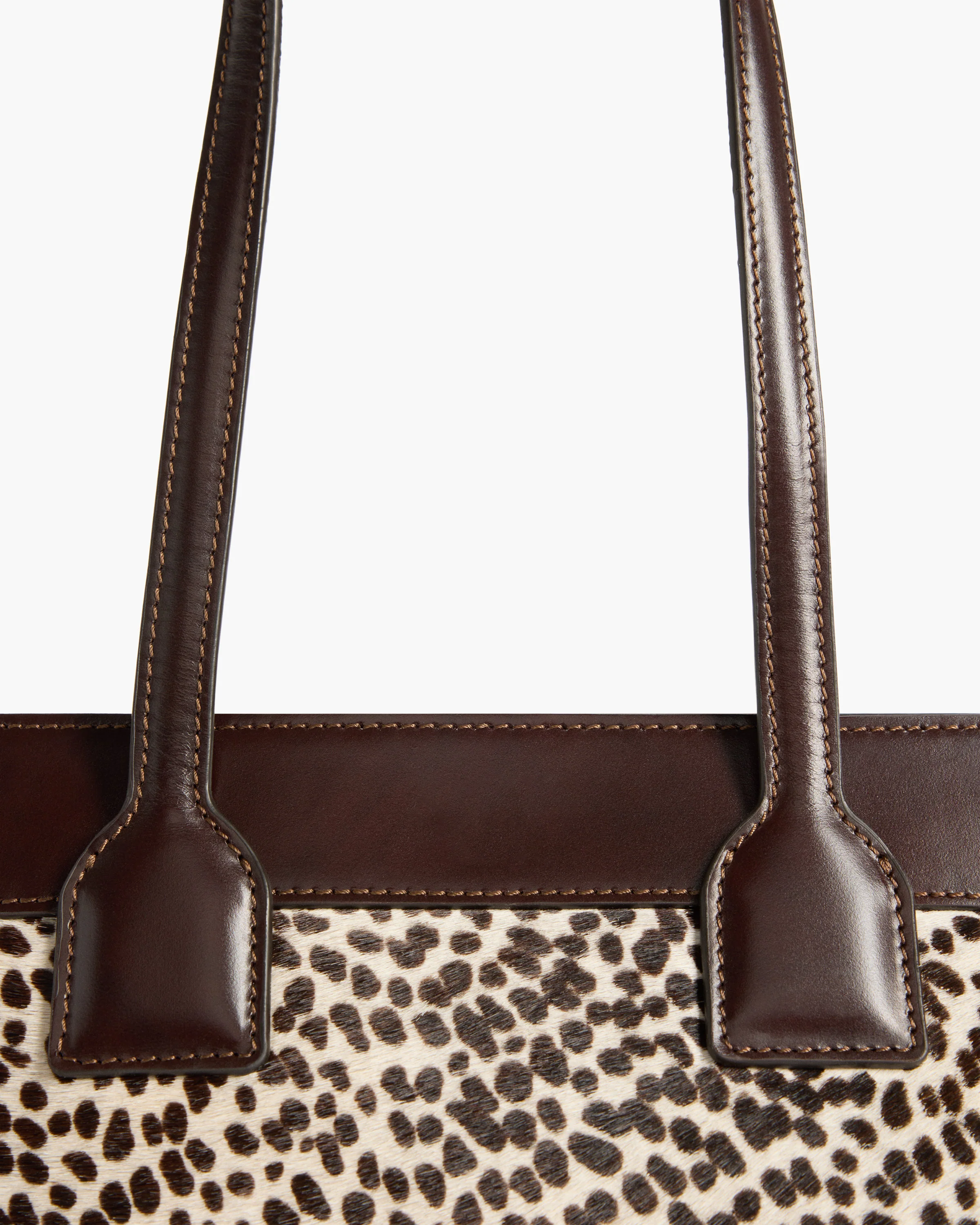 Greta Shoulder bag Leather Hair Chocolate Dot - Image 5