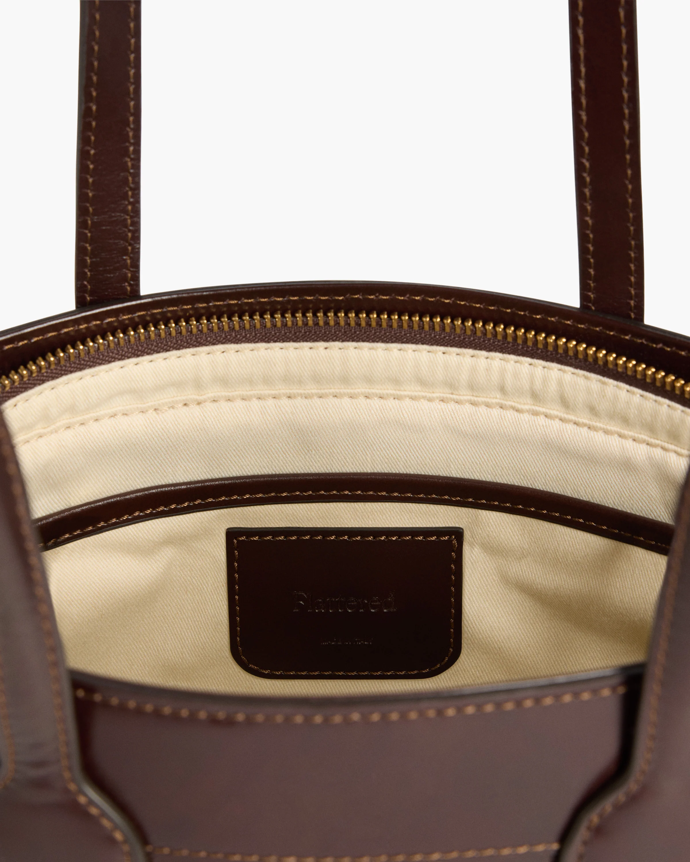 Greta Shoulder bag Leather Hair Chocolate Dot - Image 6