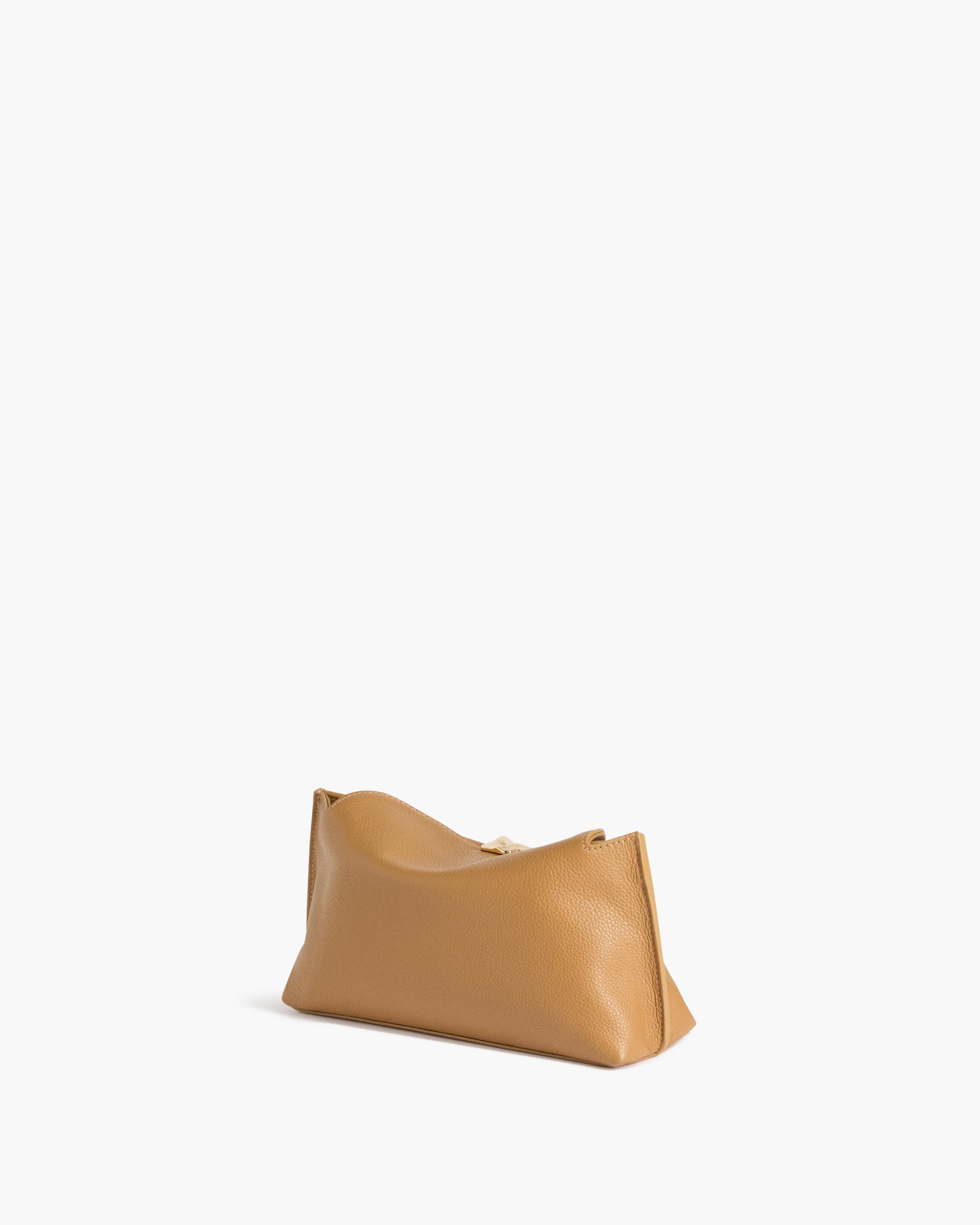 Hanna Clutch Grained Leather Cognac - Image 3