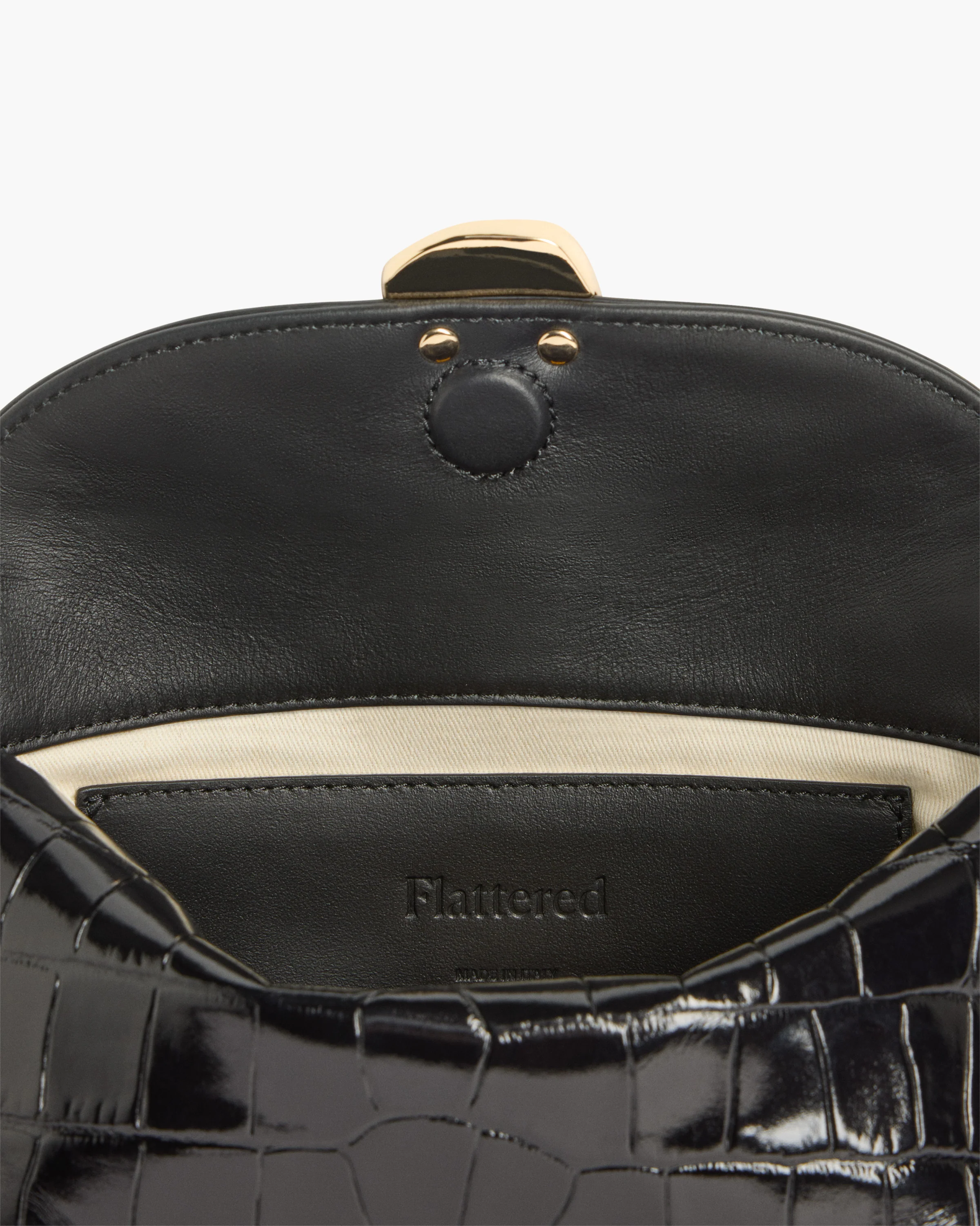 Hanna Clutch Leather Croco Black - Image 5