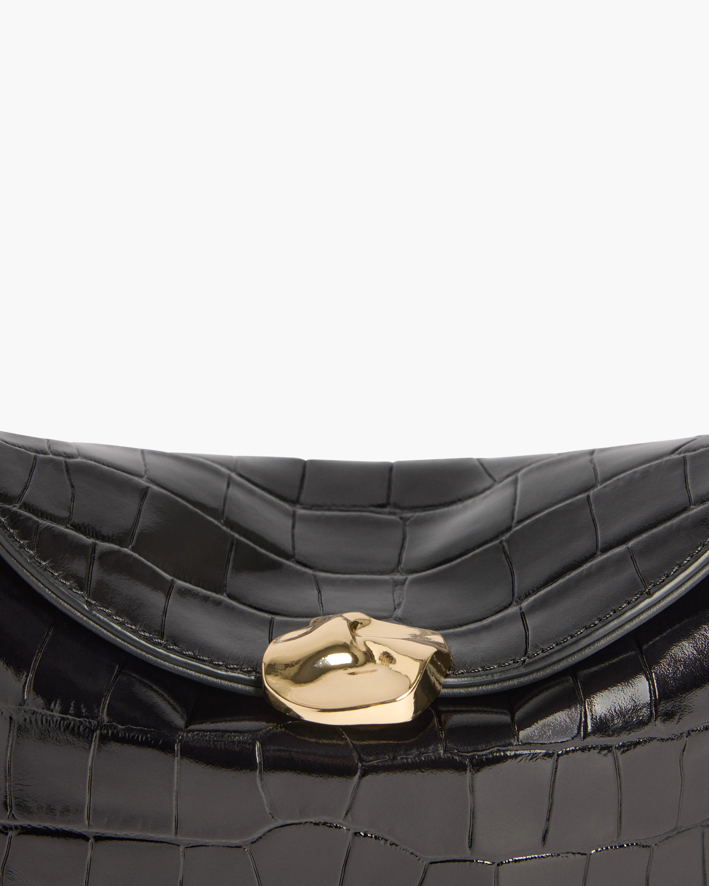 Hanna Clutch Leather Croco Black - Image 6