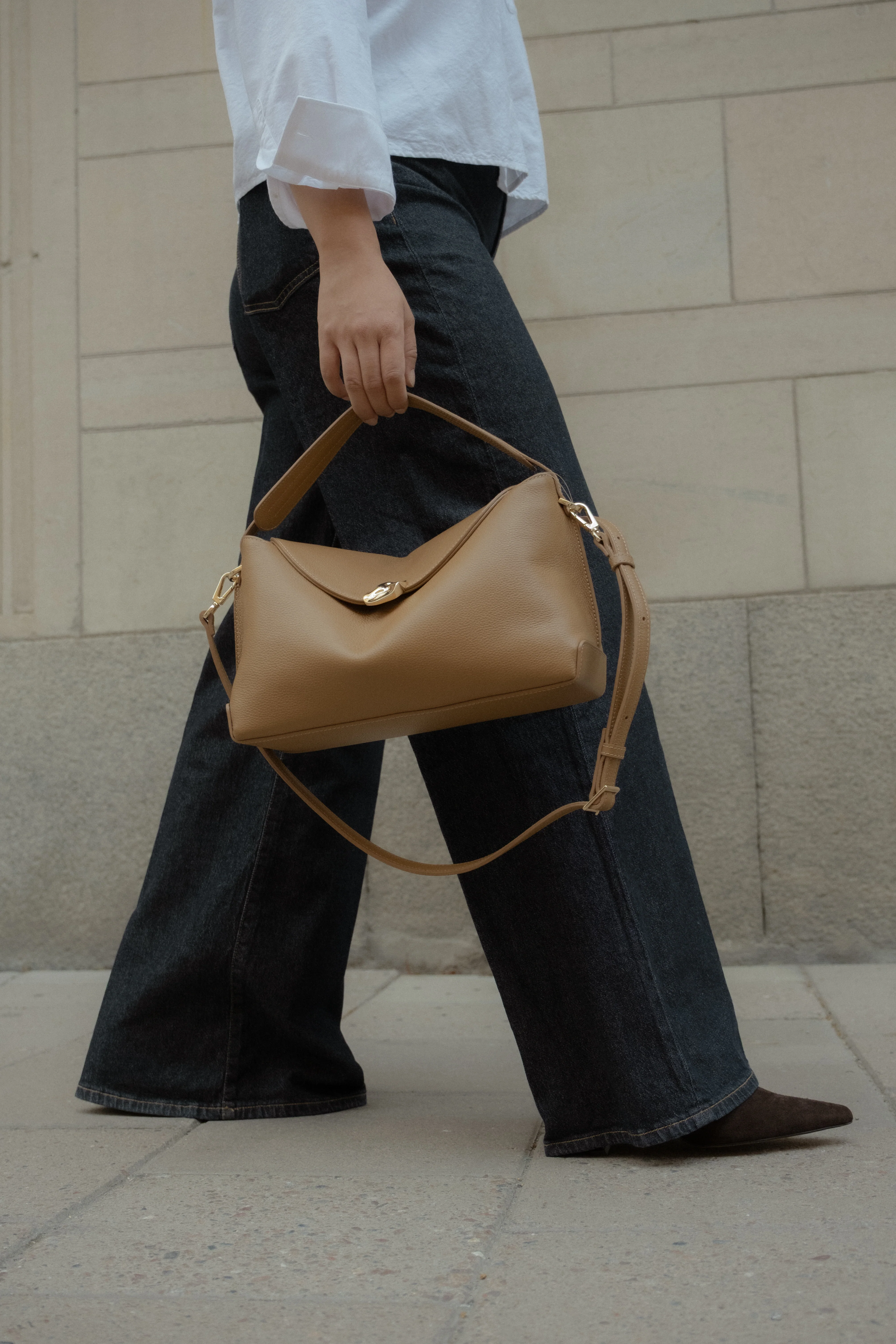 Hanna Grande Bag Grained Leather Cognac - Image 6