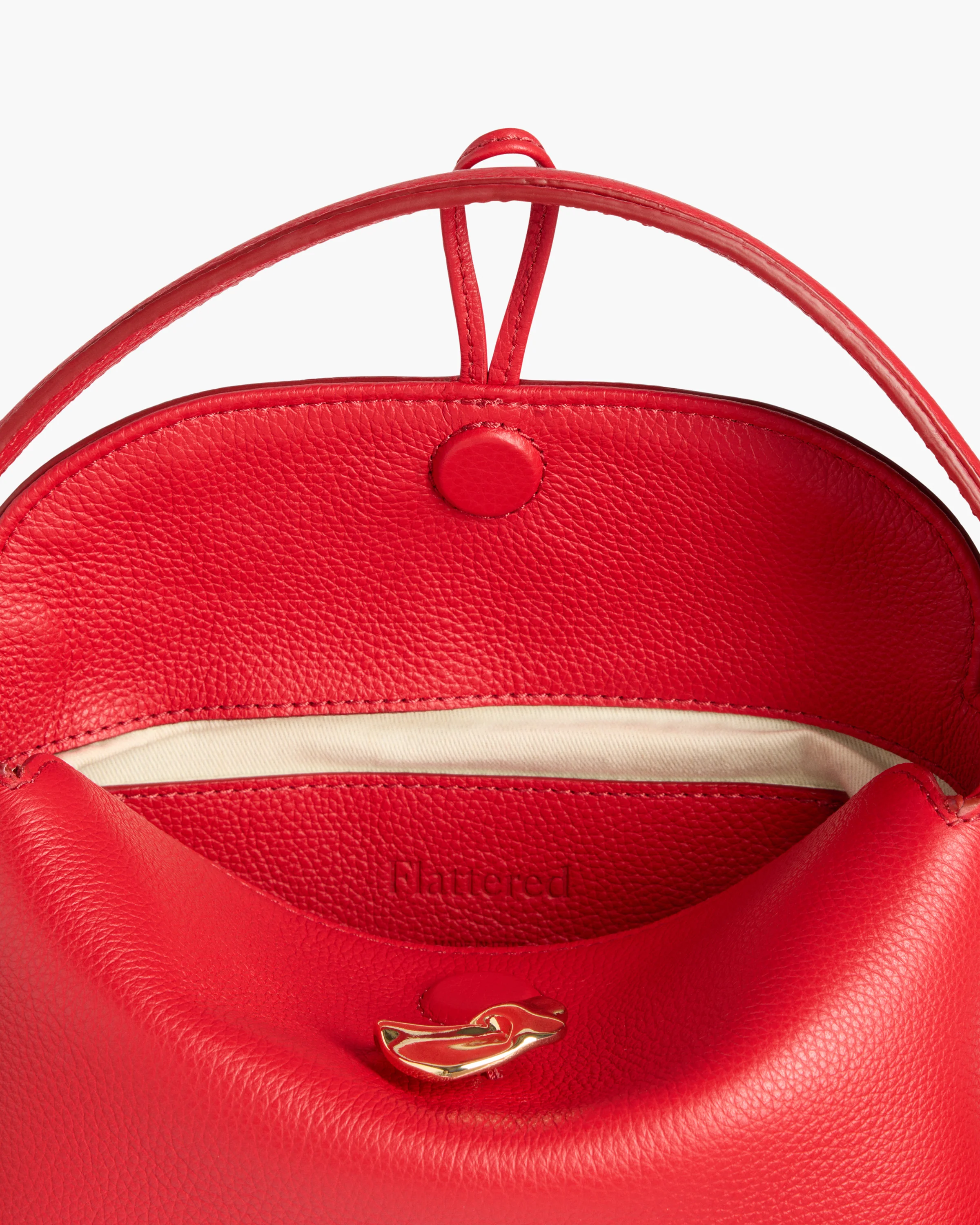 Hanna Mini Bag Grained Leather Cherry - Image 4
