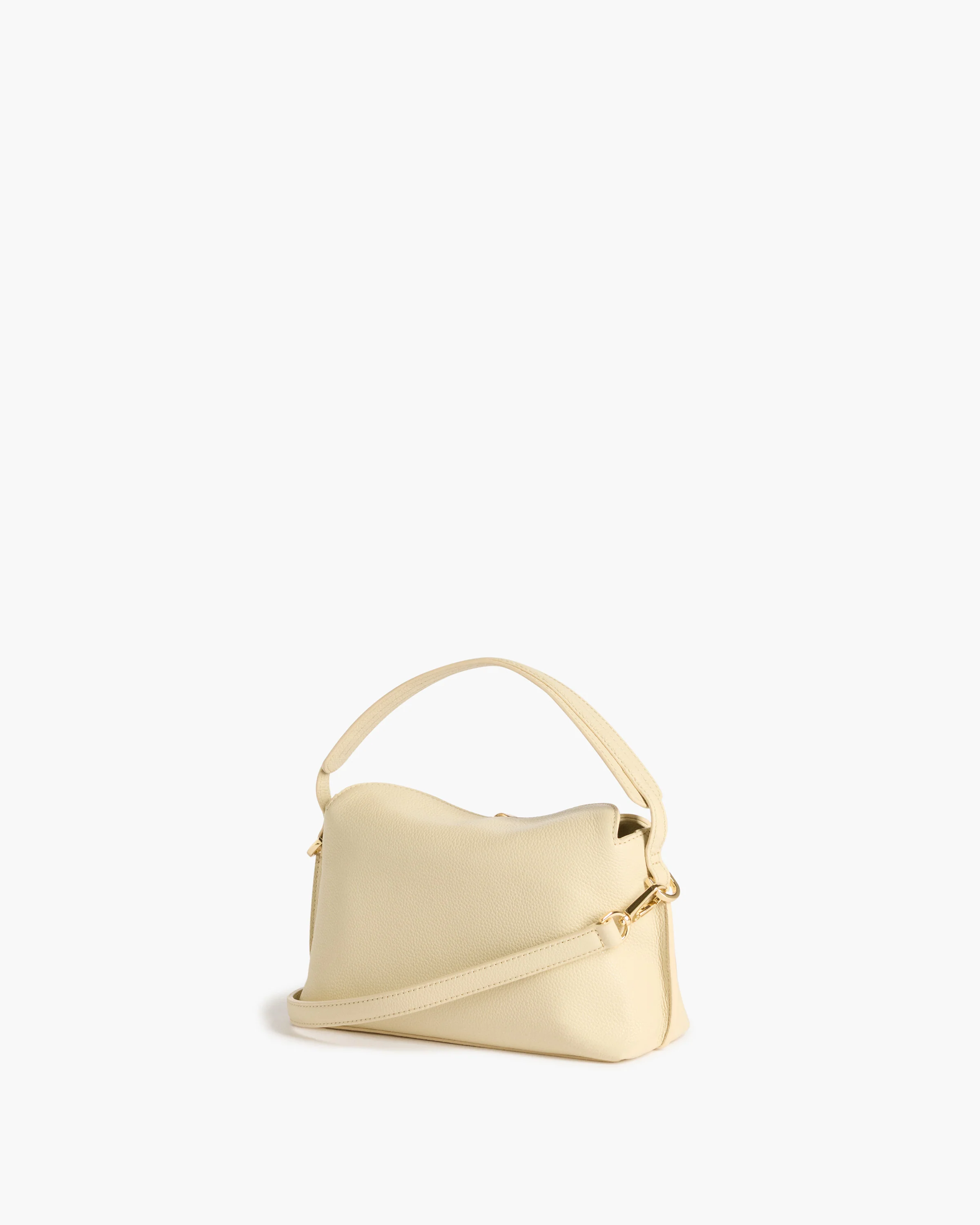 Hanna Mini Bag Grained Leather Creme - Image 2