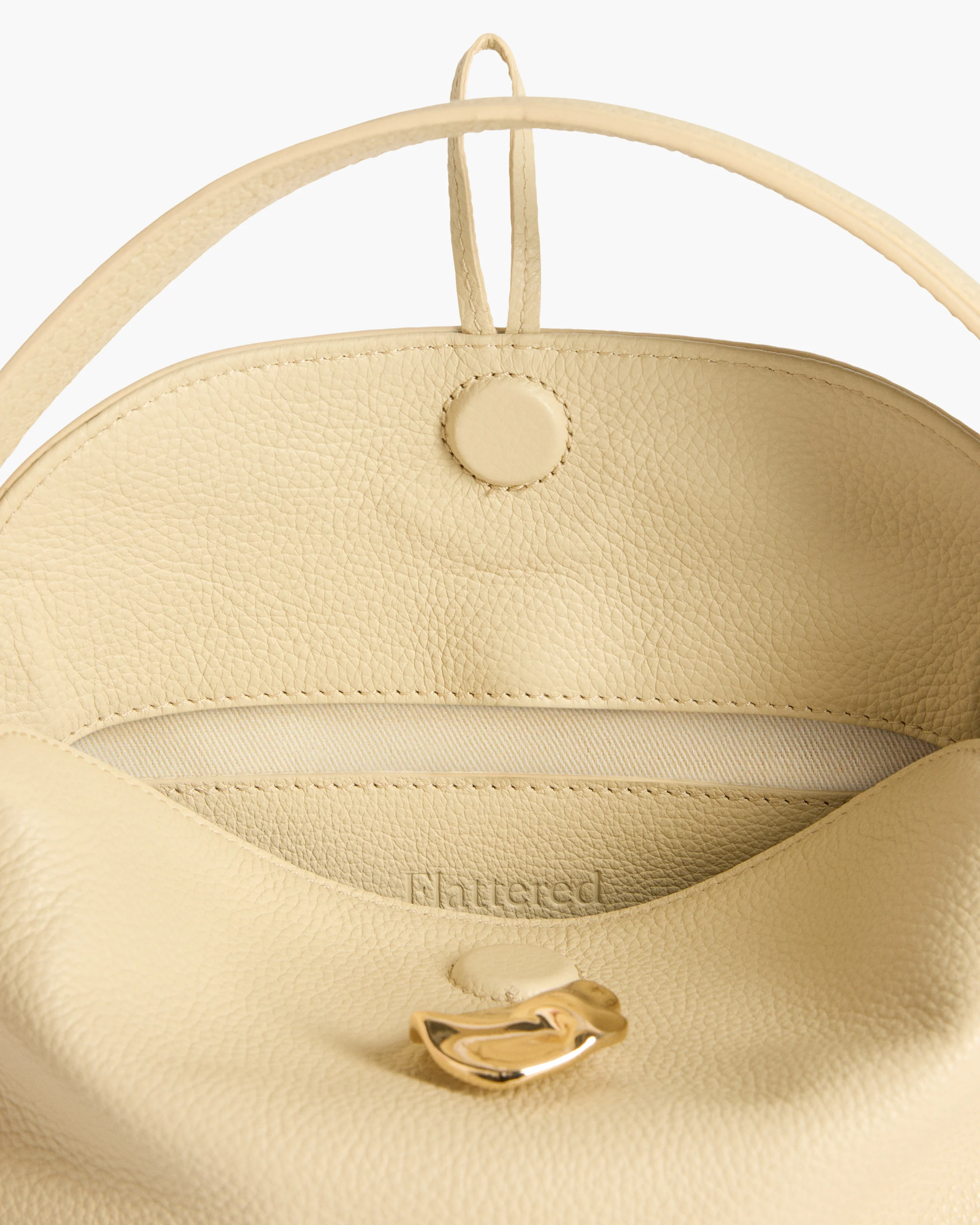 Hanna Mini Bag Grained Leather Creme - Image 4