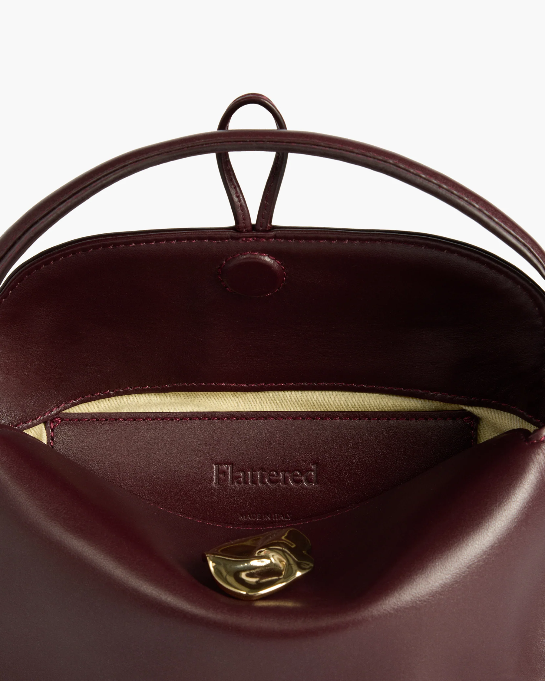 Hanna Mini Bag Leather Burgundy - Image 5
