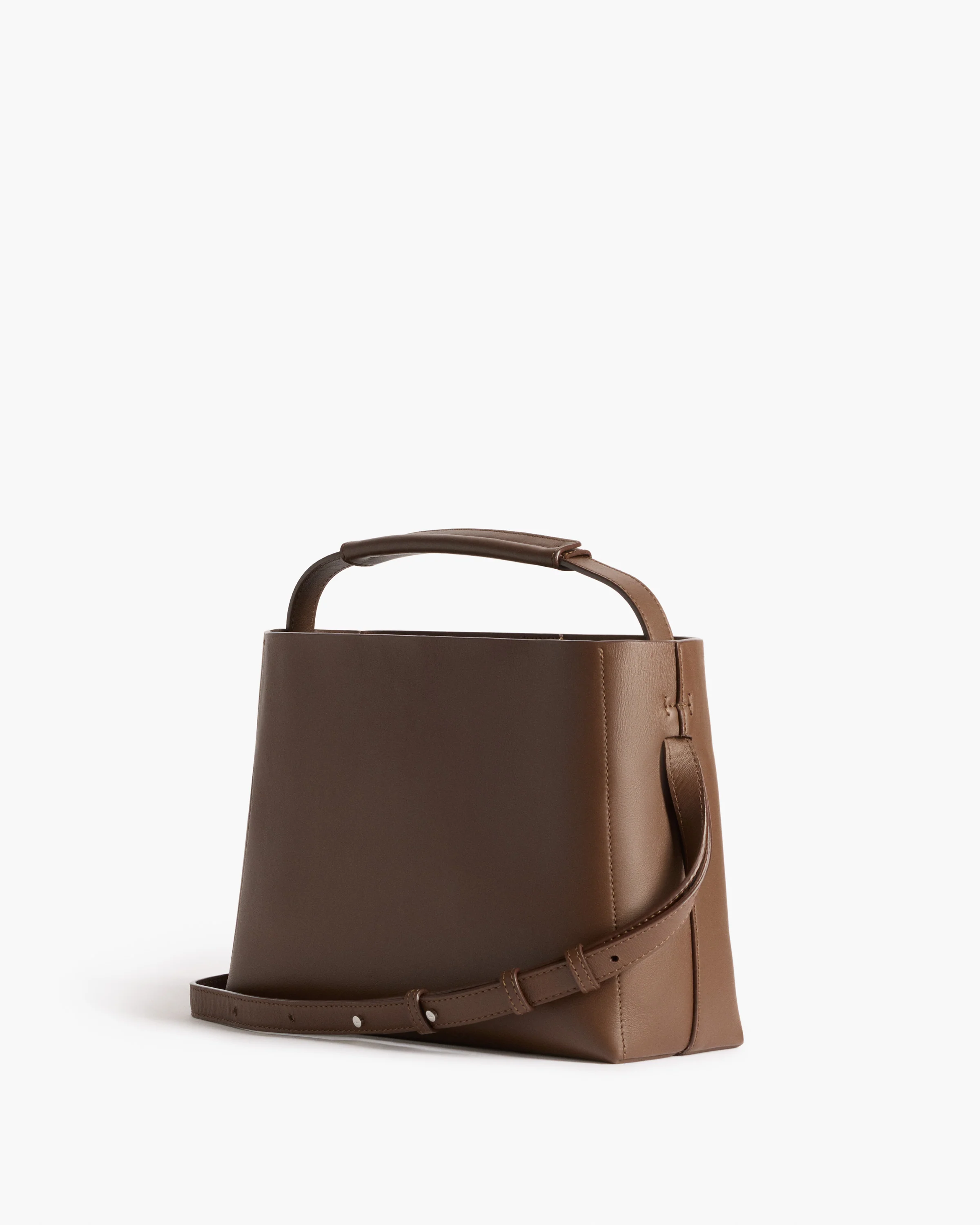 Hedda Grande Handbag Leather Chocolate - Image 4
