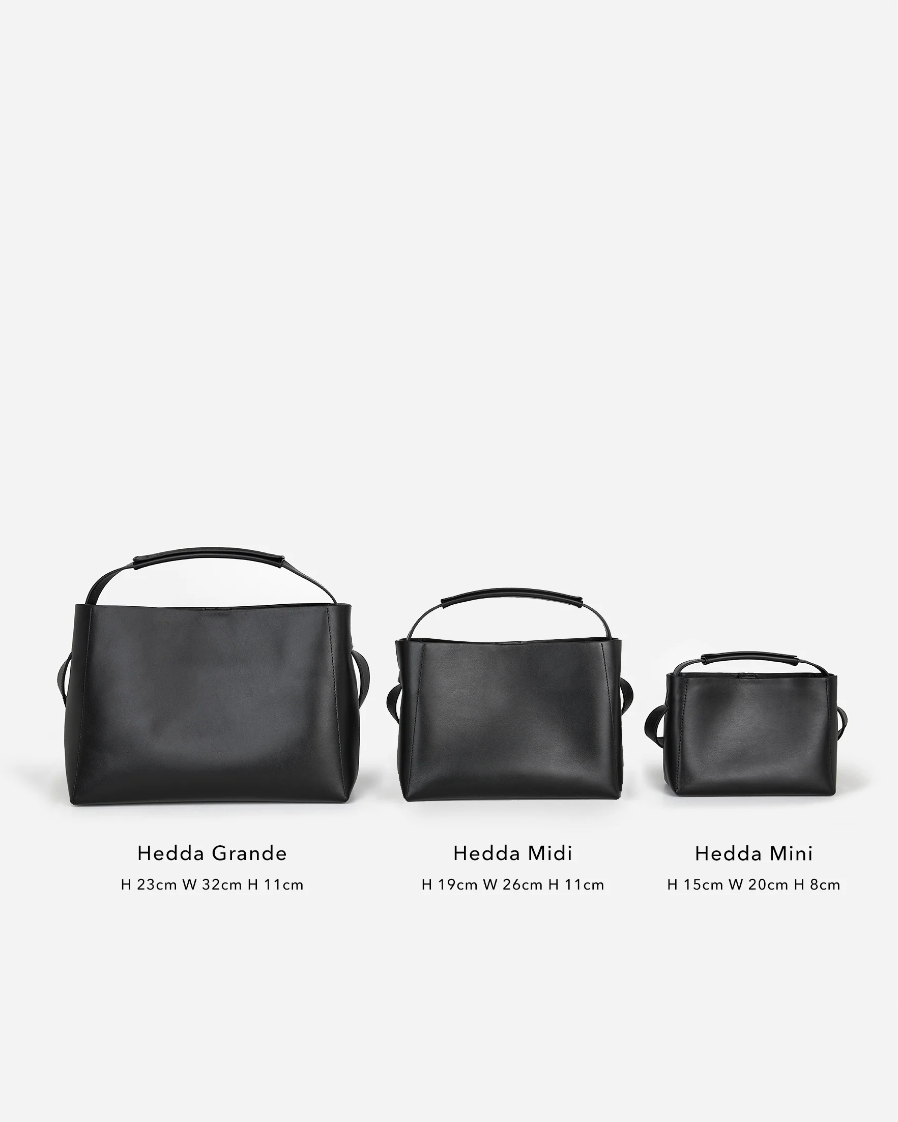 Hedda Midi Handbag Leather Black - Image 7