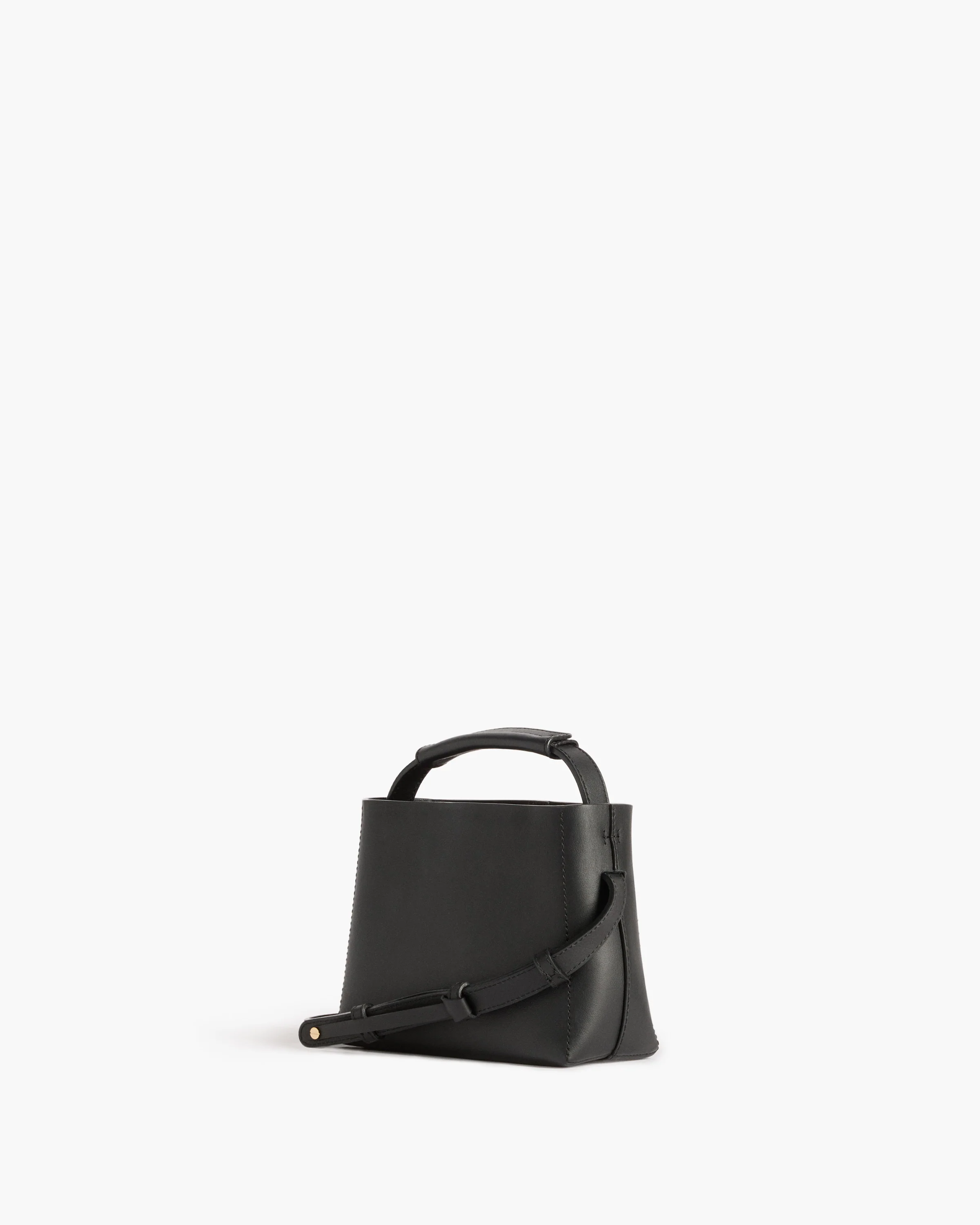 Hedda Mini Handbag Leather Black - Image 4