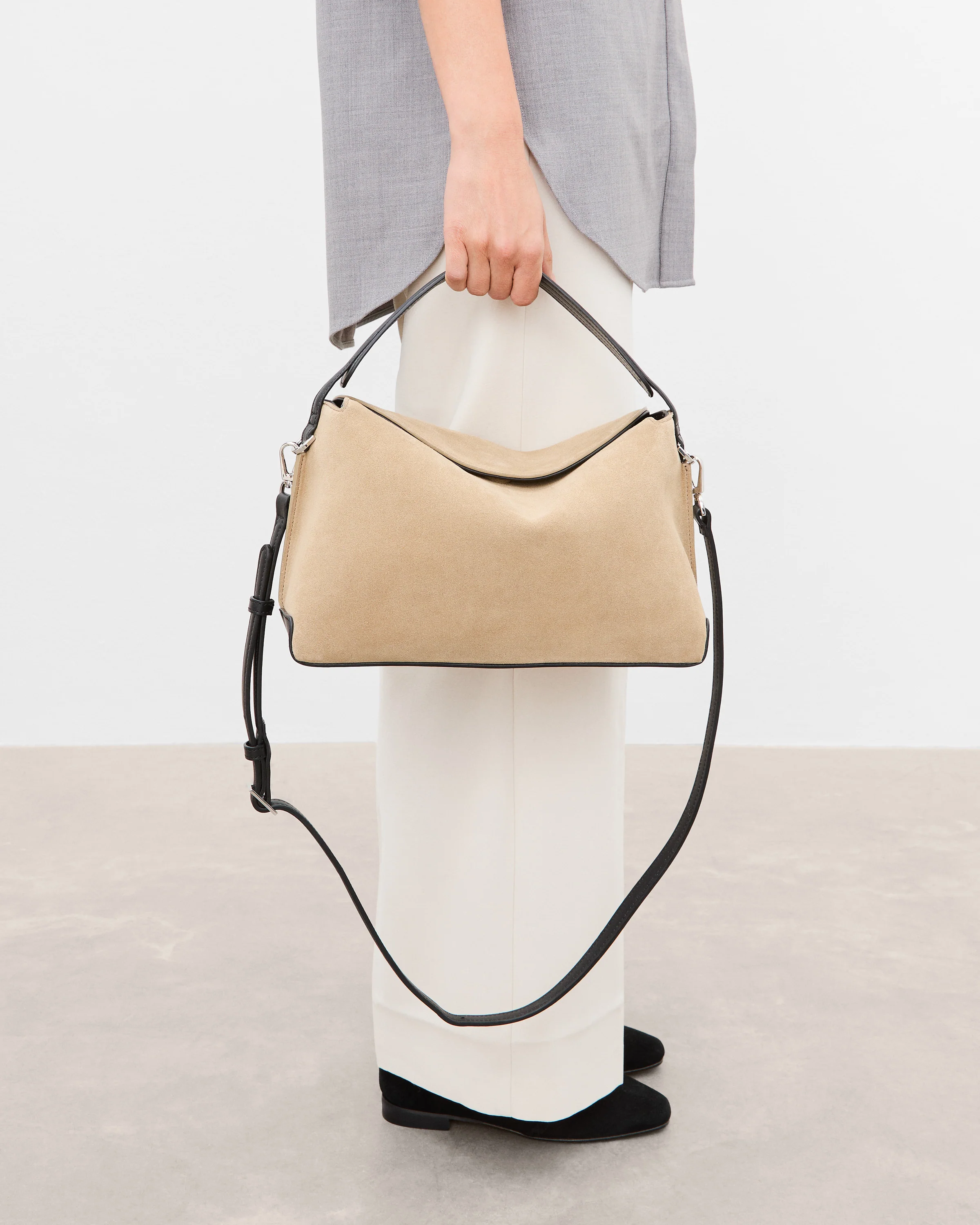Helia Handbag Suede Sand - Image 3