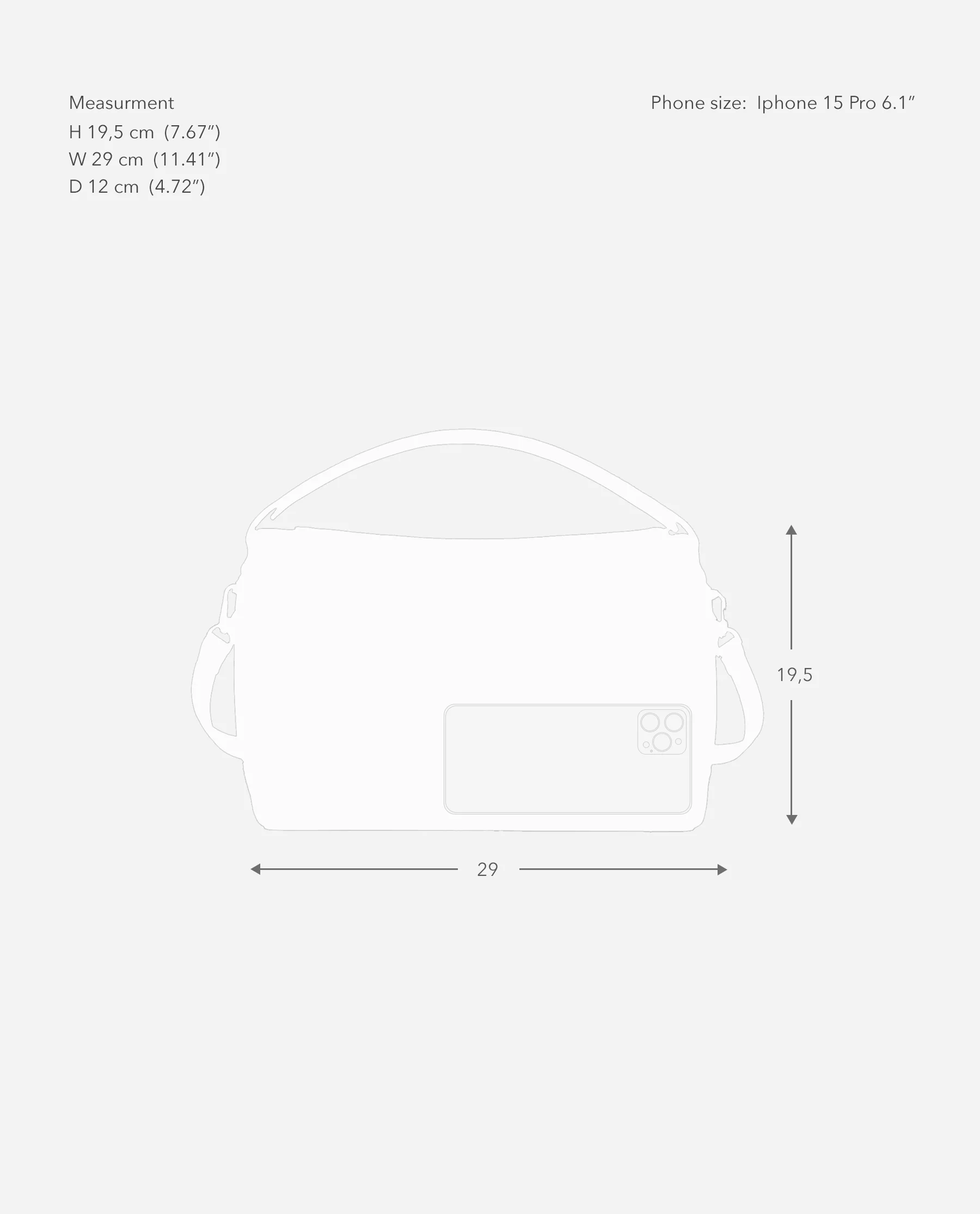 Hera Handbag Suede Grey - Image 8
