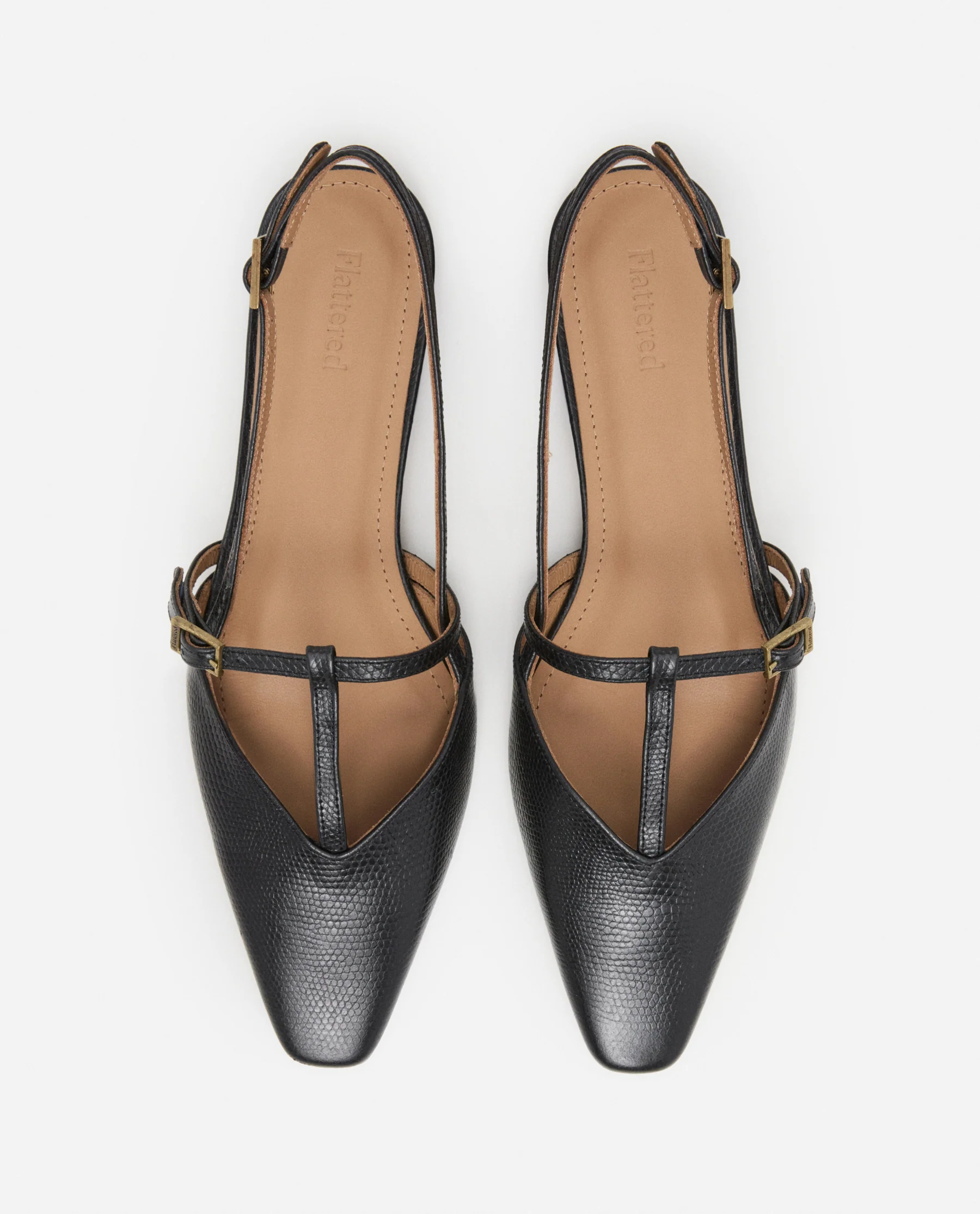 Josefin Lizzard Leather Black - Image 3
