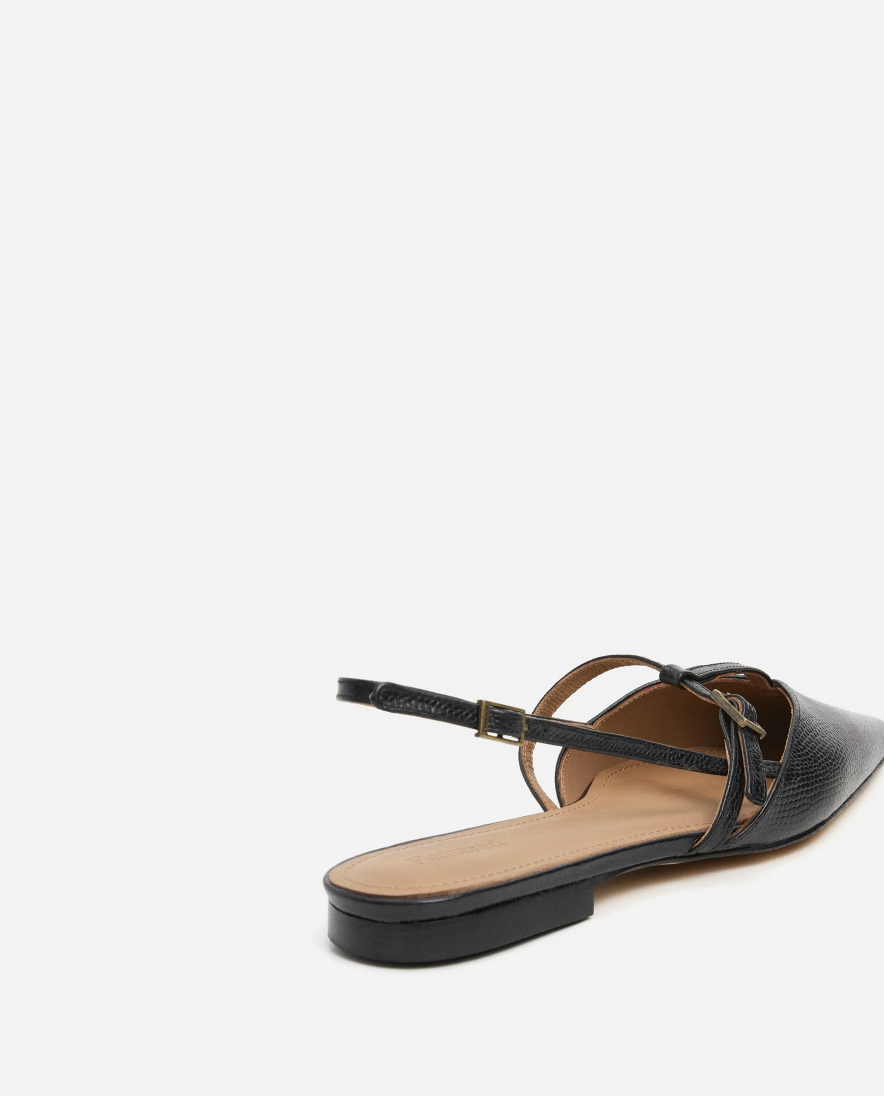 Josefin Lizzard Leather Black - Image 4