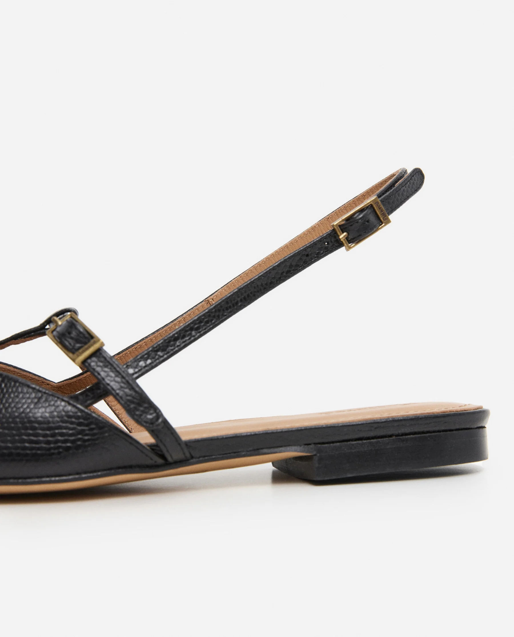 Josefin Lizzard Leather Black - Image 5