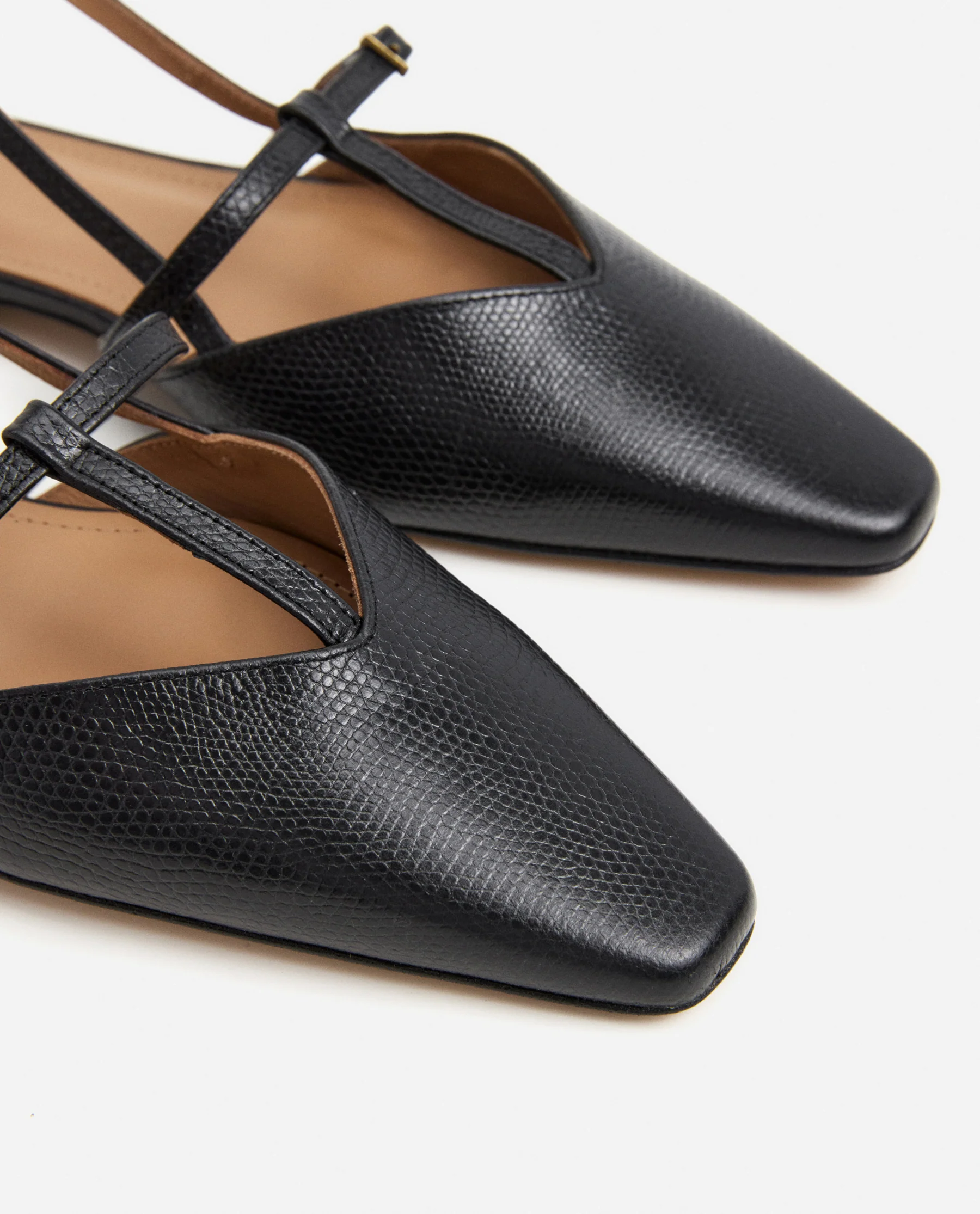 Josefin Lizzard Leather Black - Image 6