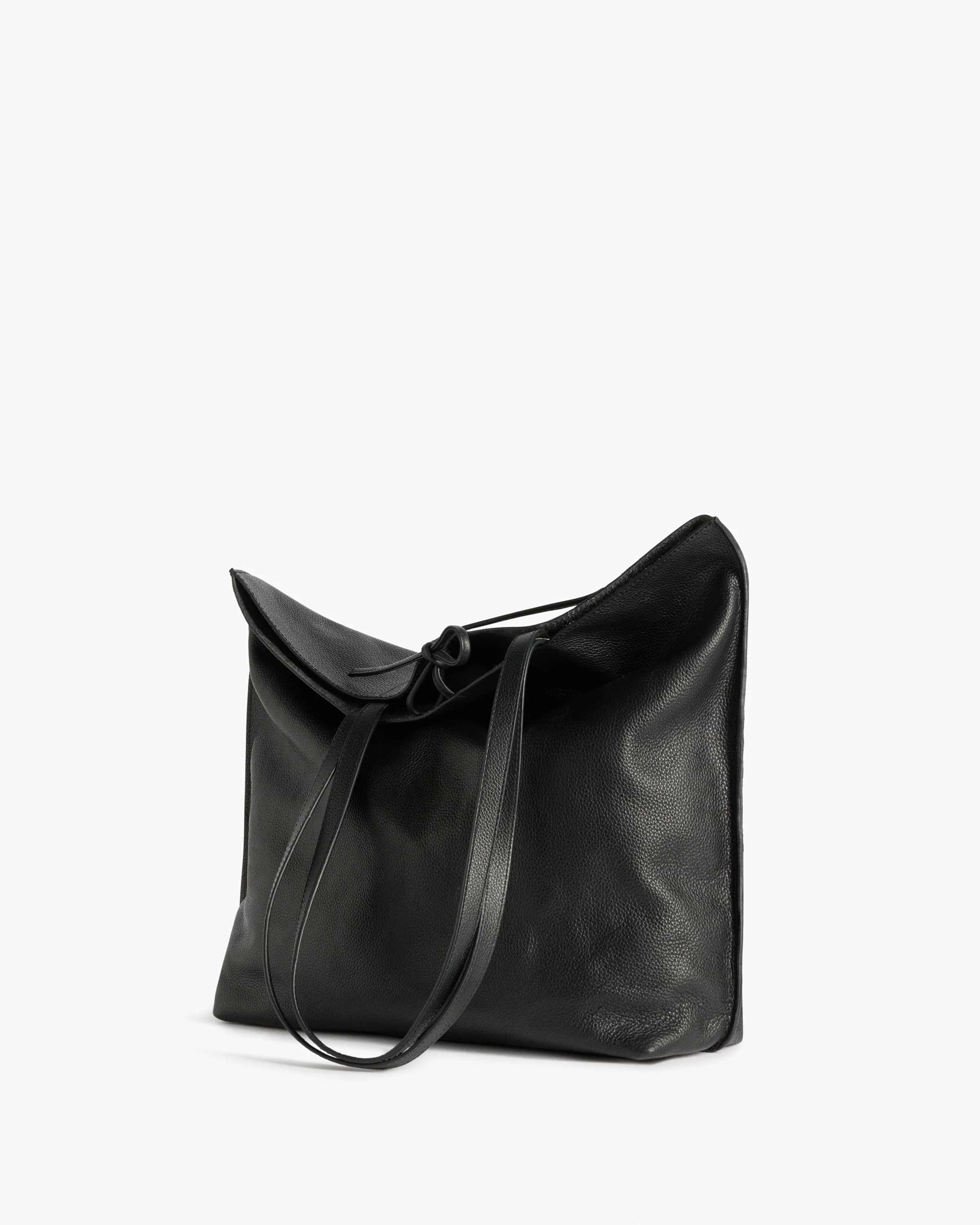 Kayla Tote Bag Grained Leather Black - Image 4