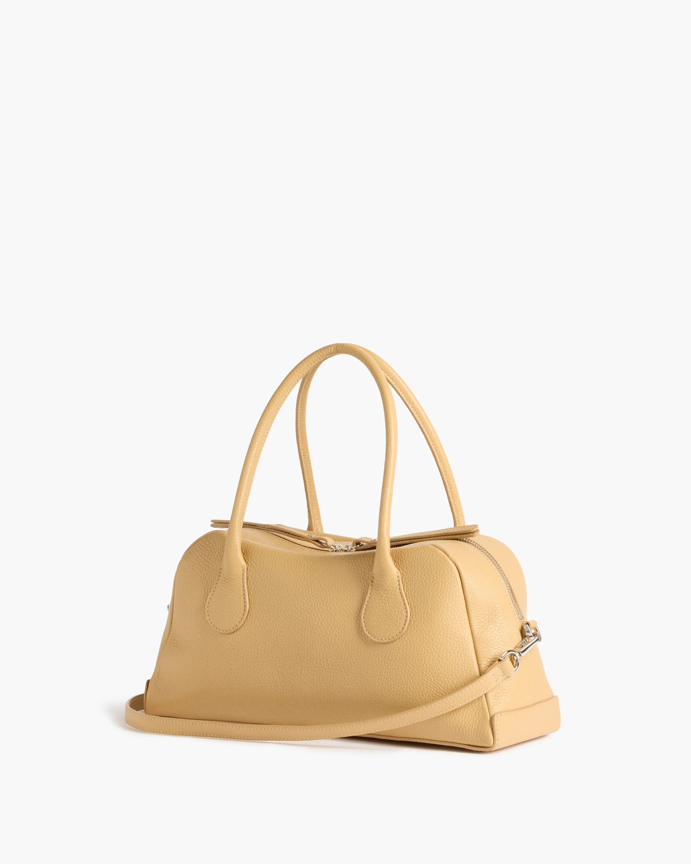 Leia Shoulder Bag Grained Leather Biscotti - Image 3