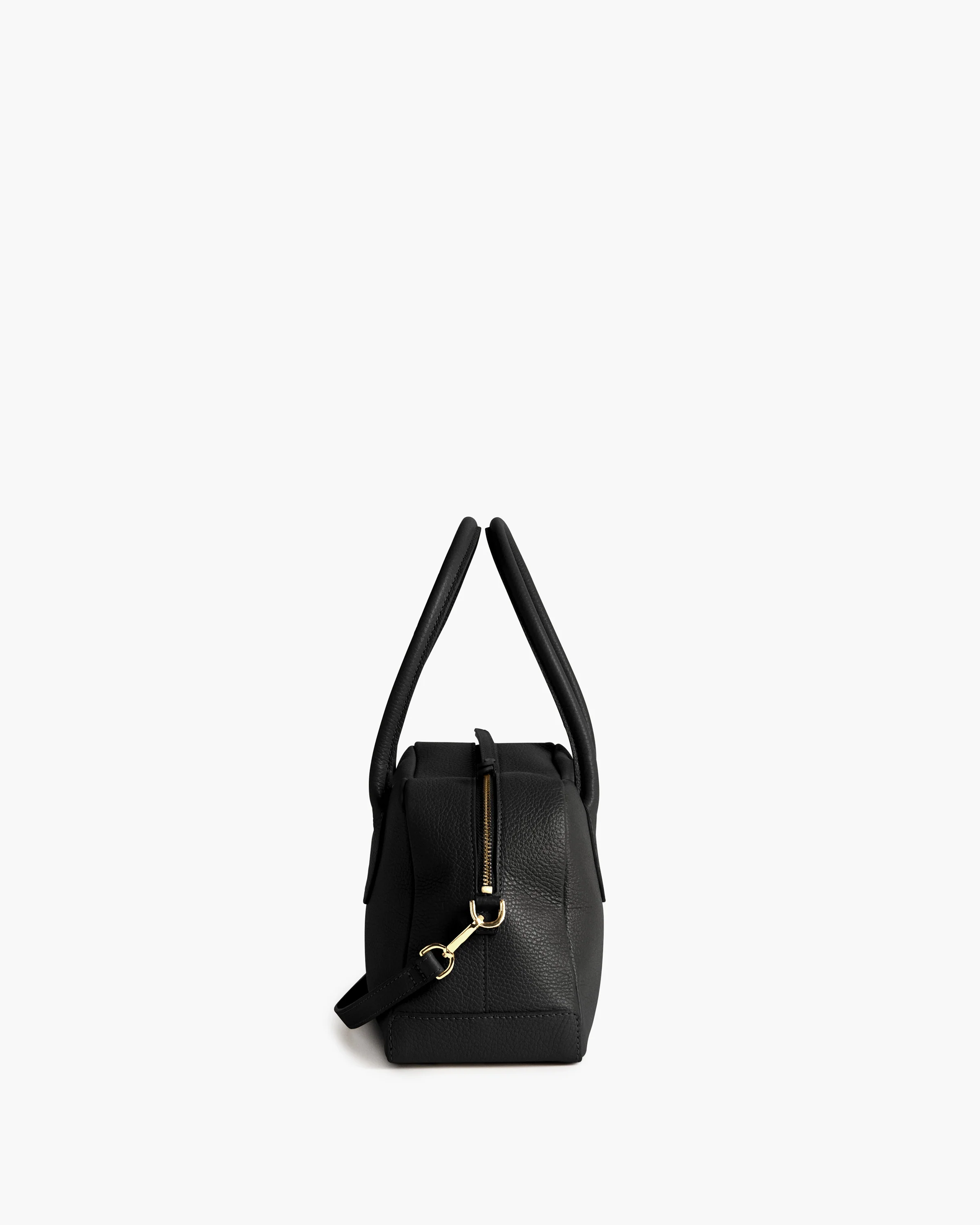 Leia Shoulder Bag Grained Leather Black - Image 5