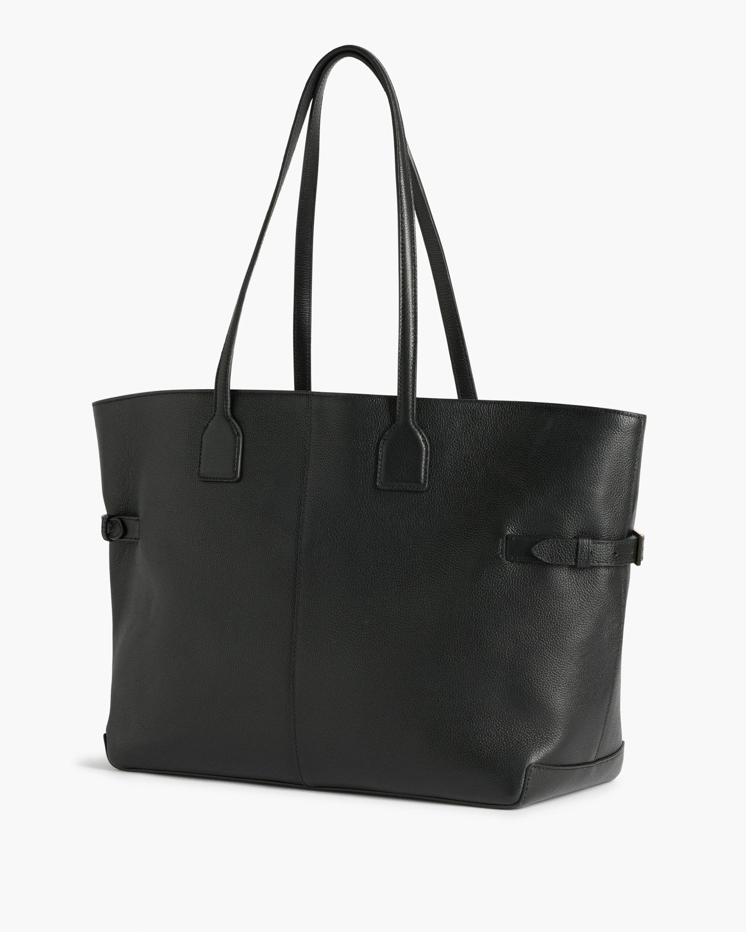Lesley Tote Bag Grained Leather Black - Image 3