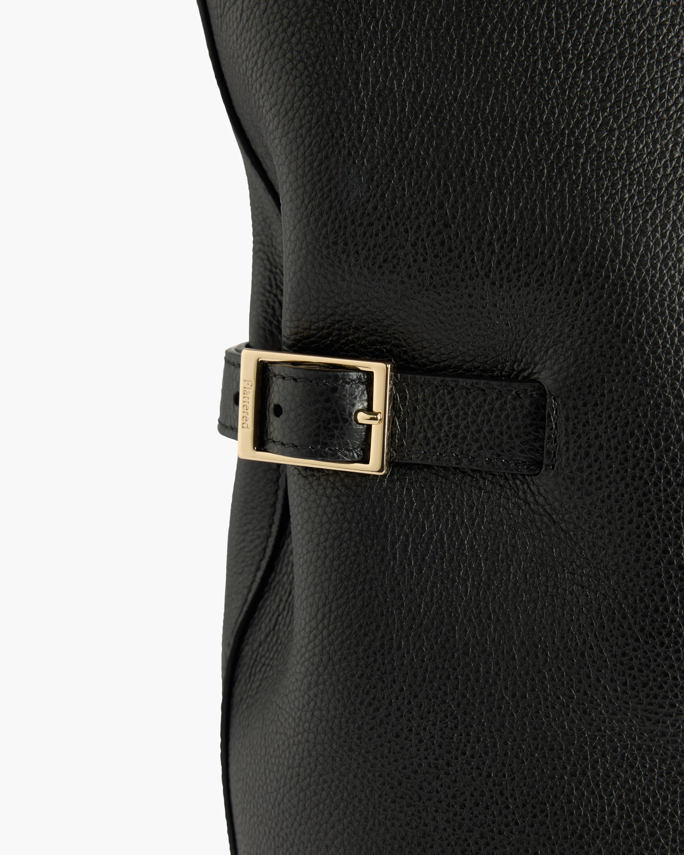 Lesley Tote Bag Grained Leather Black - Image 4