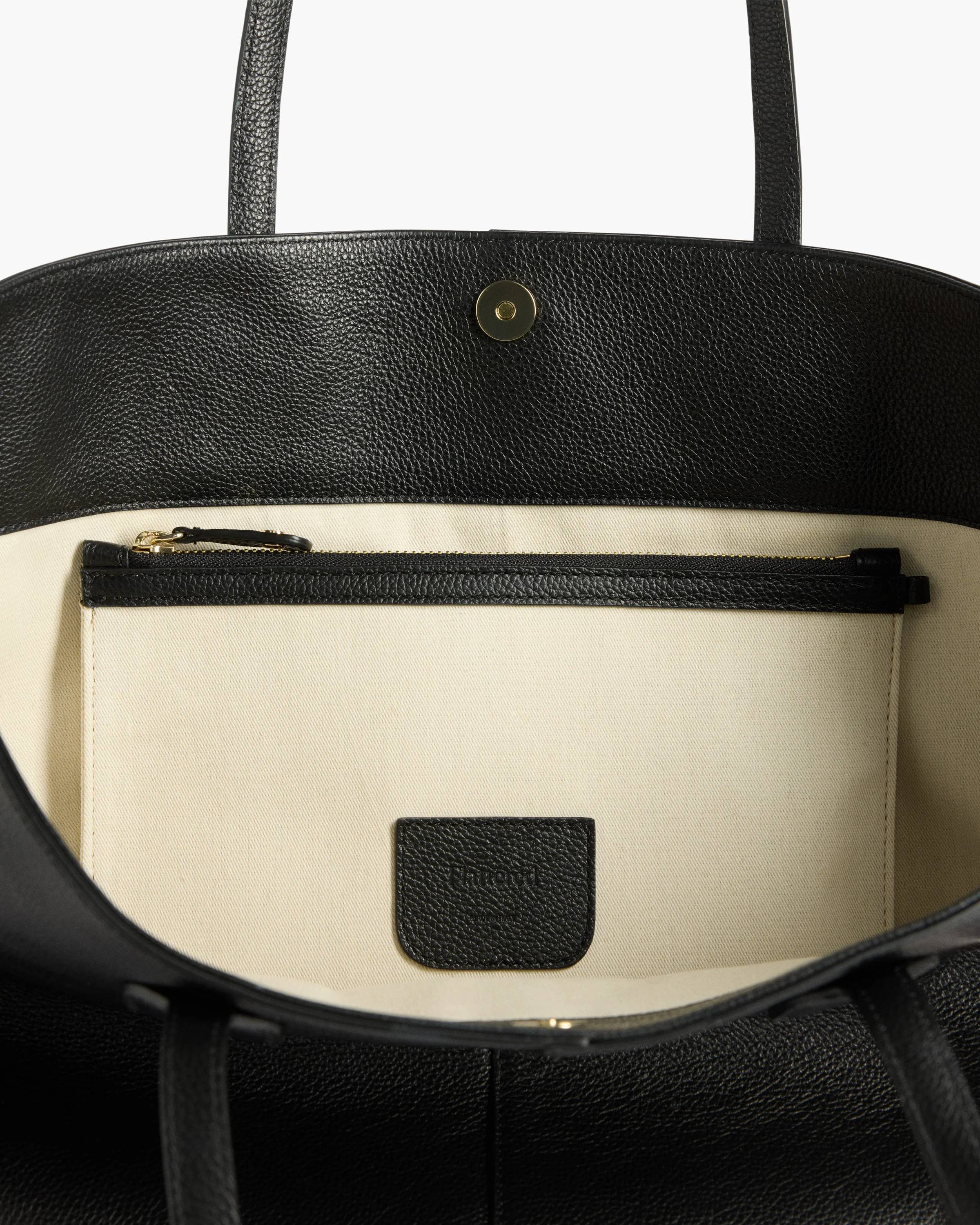 Lesley Tote Bag Grained Leather Black - Image 5