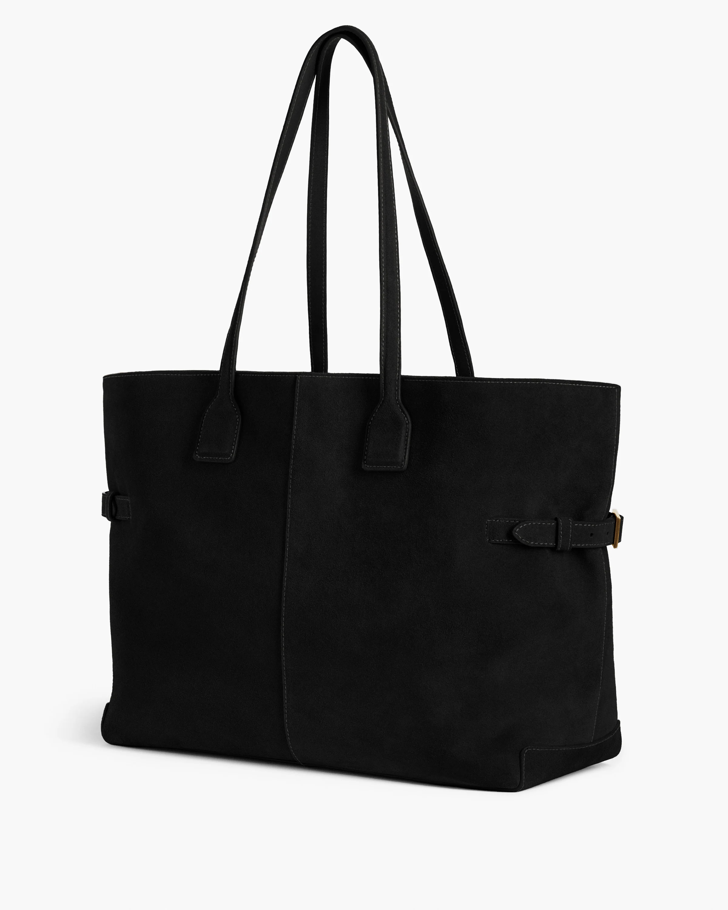 Lesley Tote Bag Suede Black - Image 4