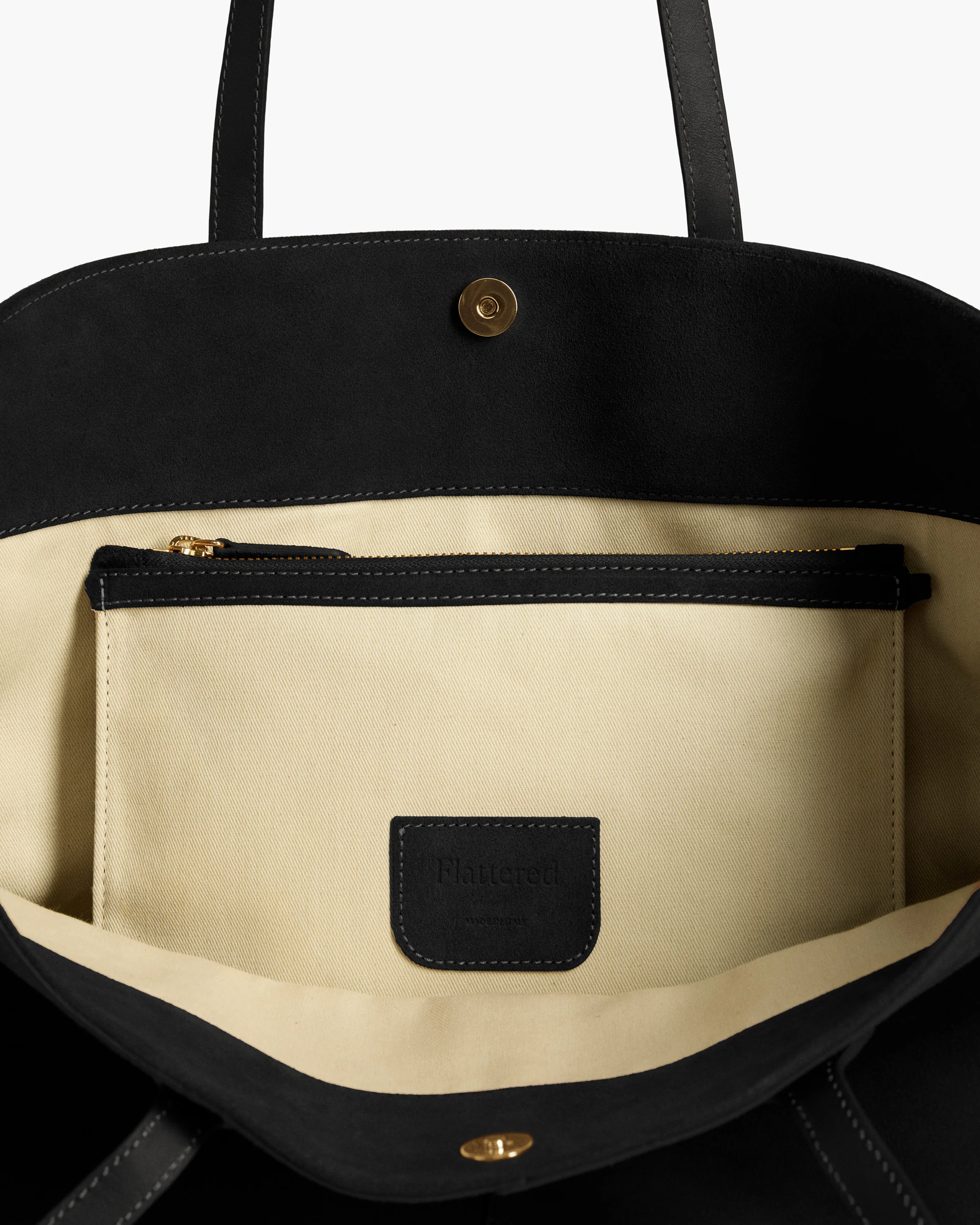 Lesley Tote Bag Suede Black - Image 7