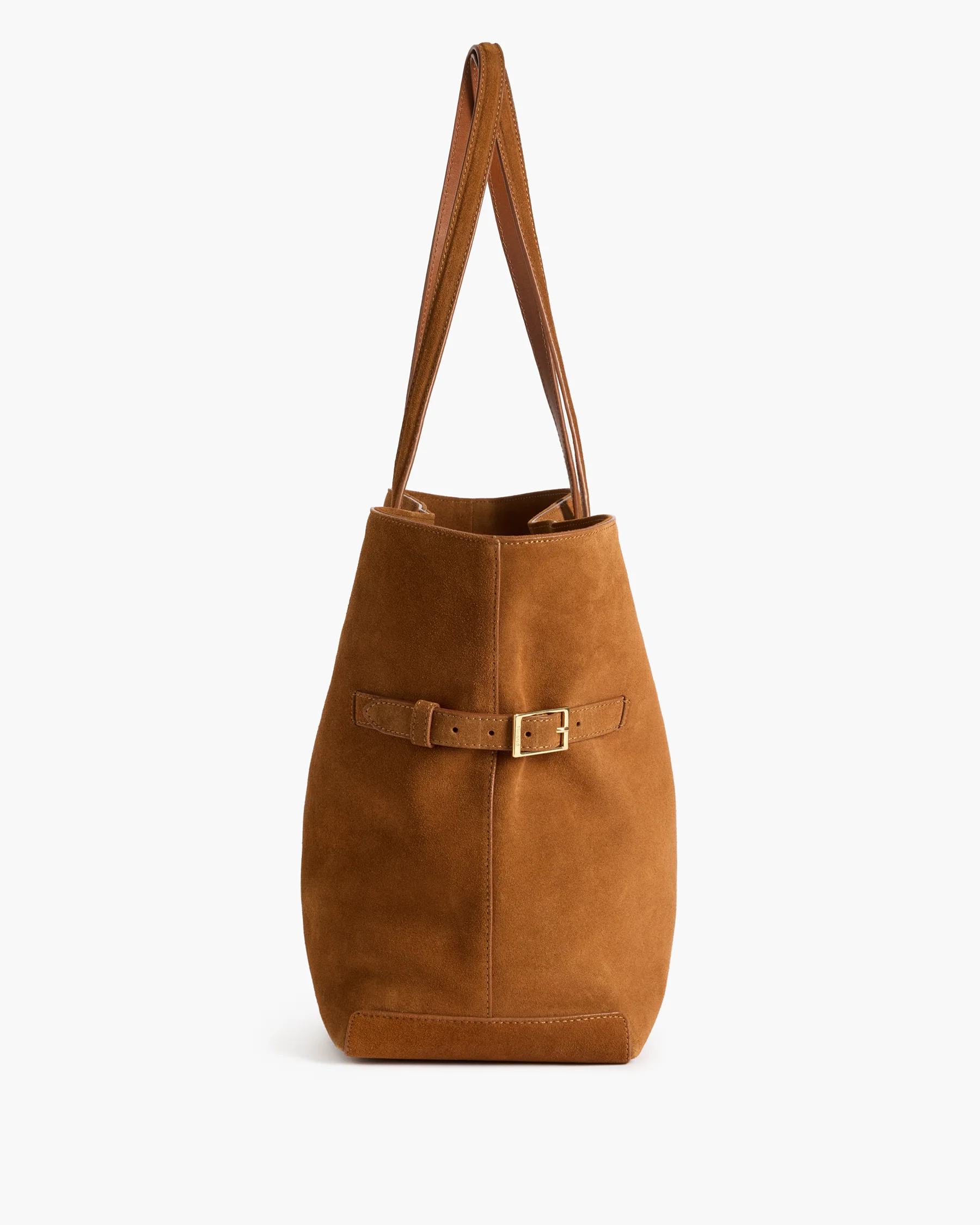 Lesley Tote Bag Suede Bourbon - Image 5